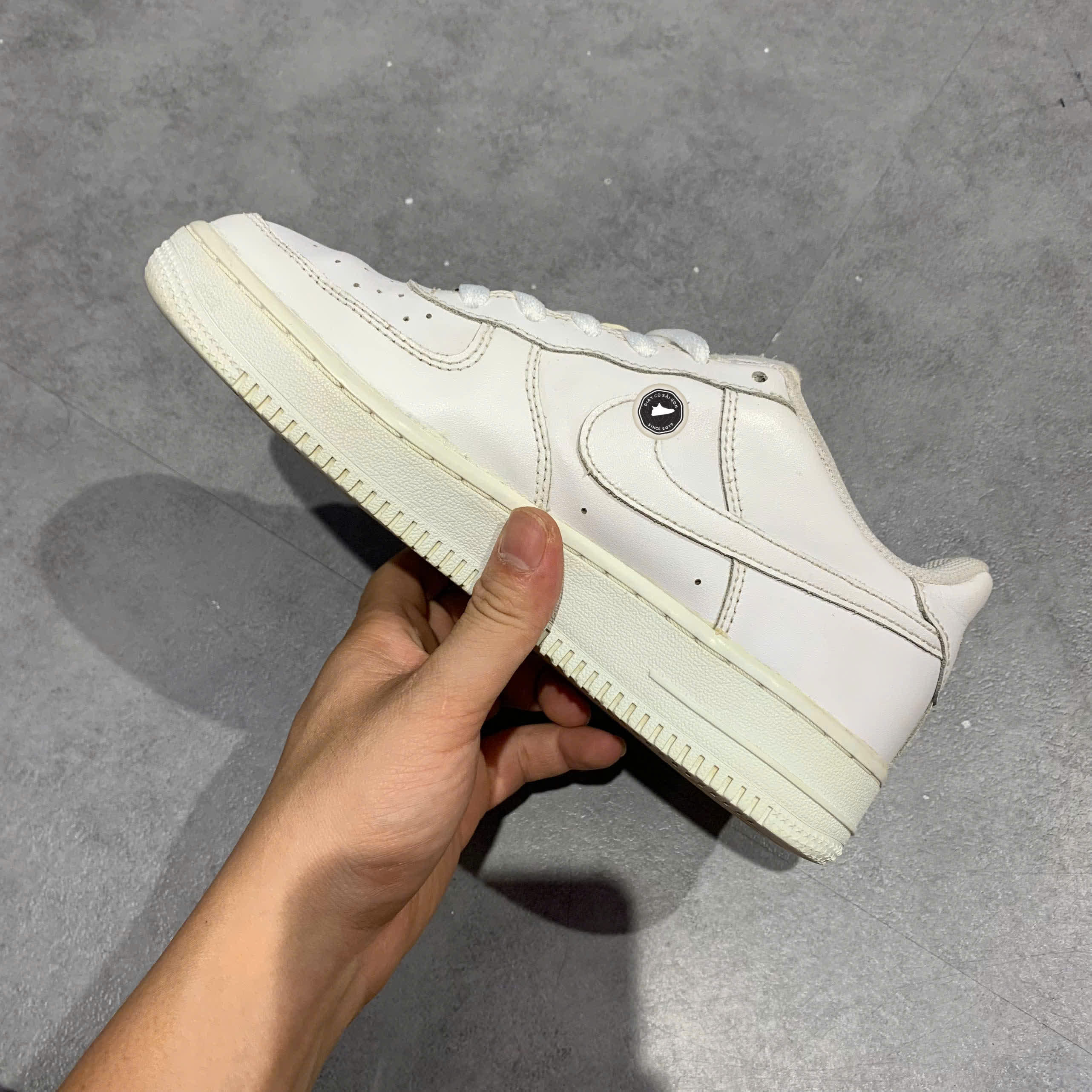 Nike Air Force 1 Low GS 'White' 314192 117 SIZE 37.5 GIÀY 2HAND CHÍNH HÃNG PVN20705