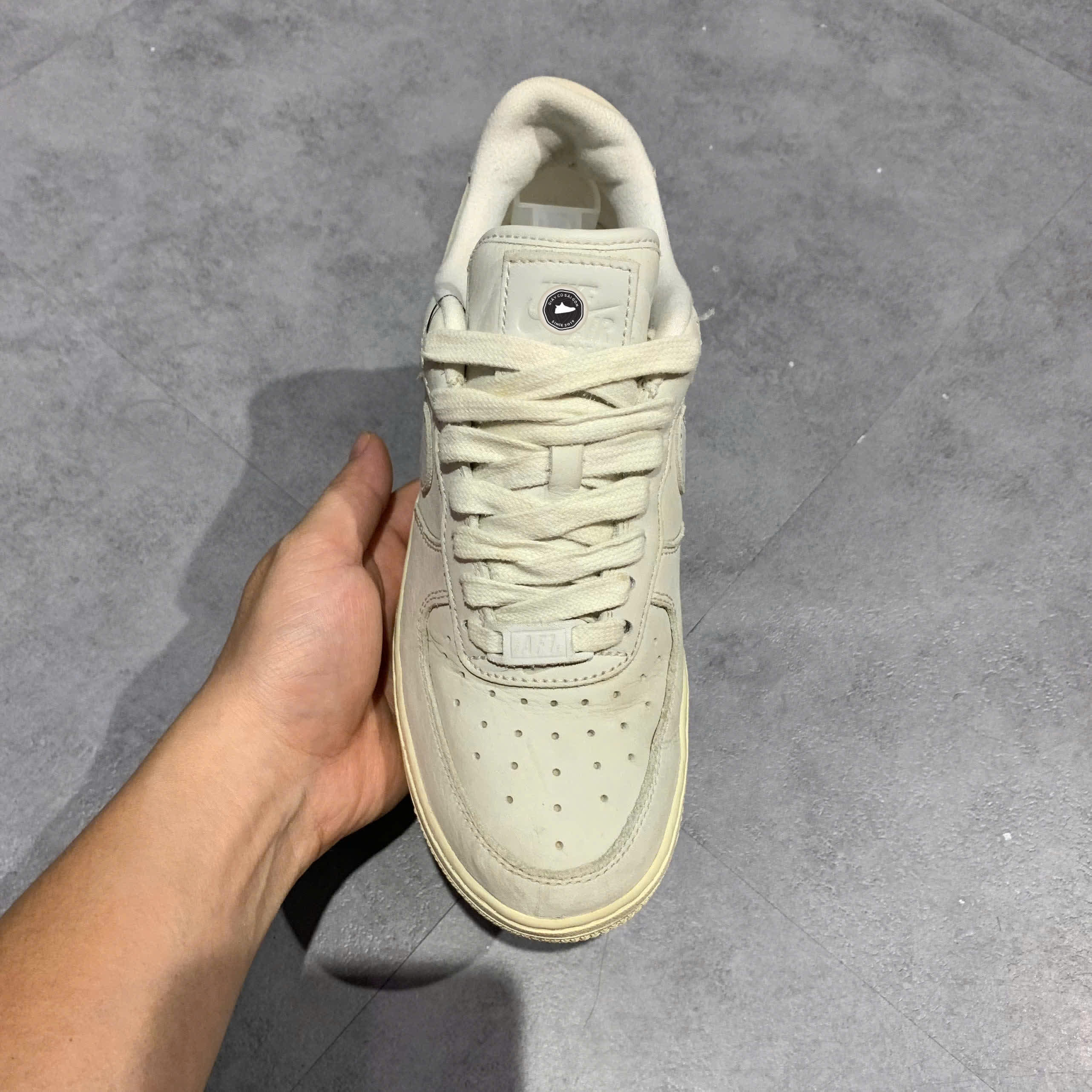 NIKE WMNS AIR FORCE 1 LOW PRM MF 'SUMMIT WHITE' DR9503 100 SIZE 36.5 GIÀY 2HAND CHÍNH HÃNG PVN20679