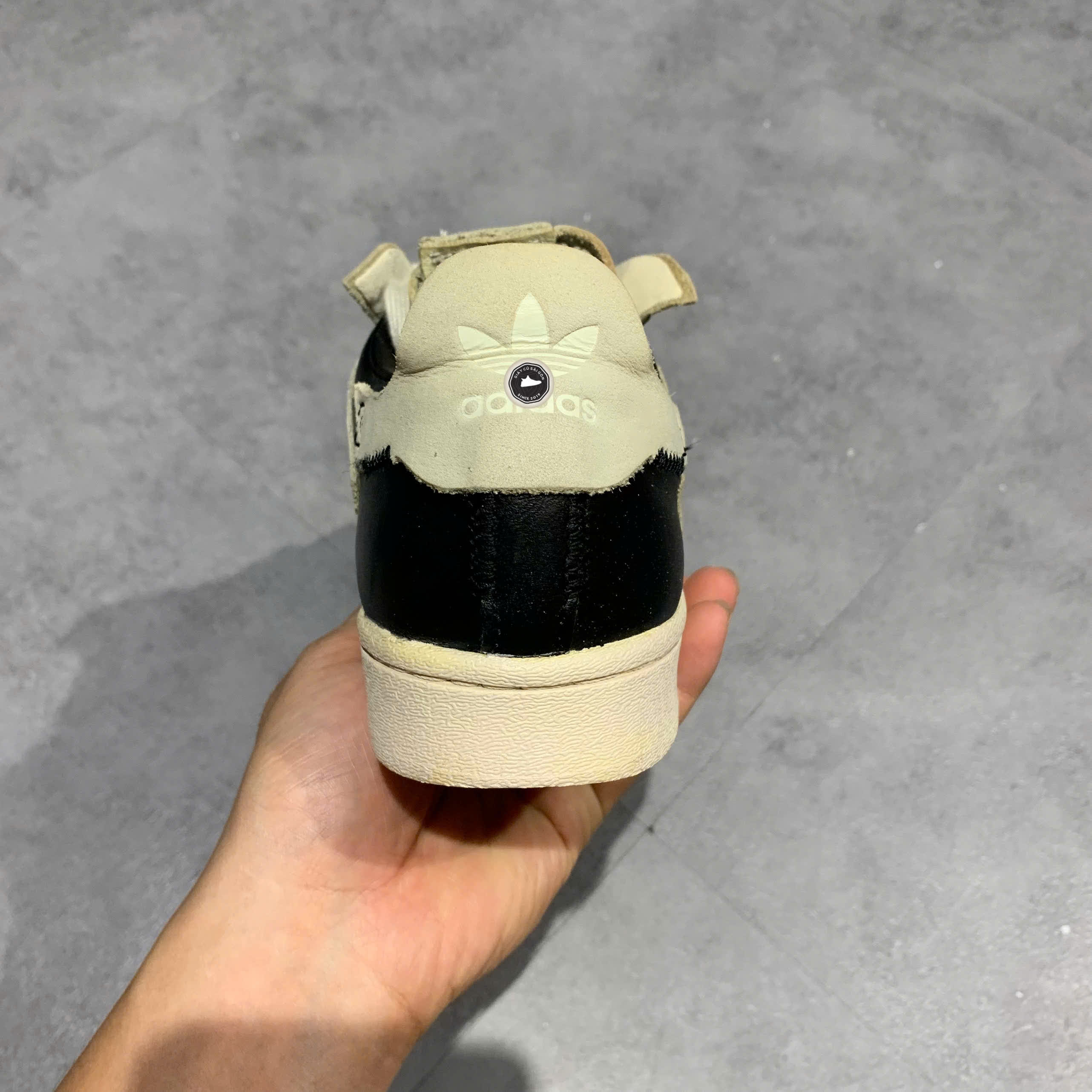 ADIDAS SUPERSTAR WS1 'DECONSTRUCTED WHITE STRIPES' FV3023 SIZE 38 GIÀY 2HAND CHÍNH HÃNG PVN20872