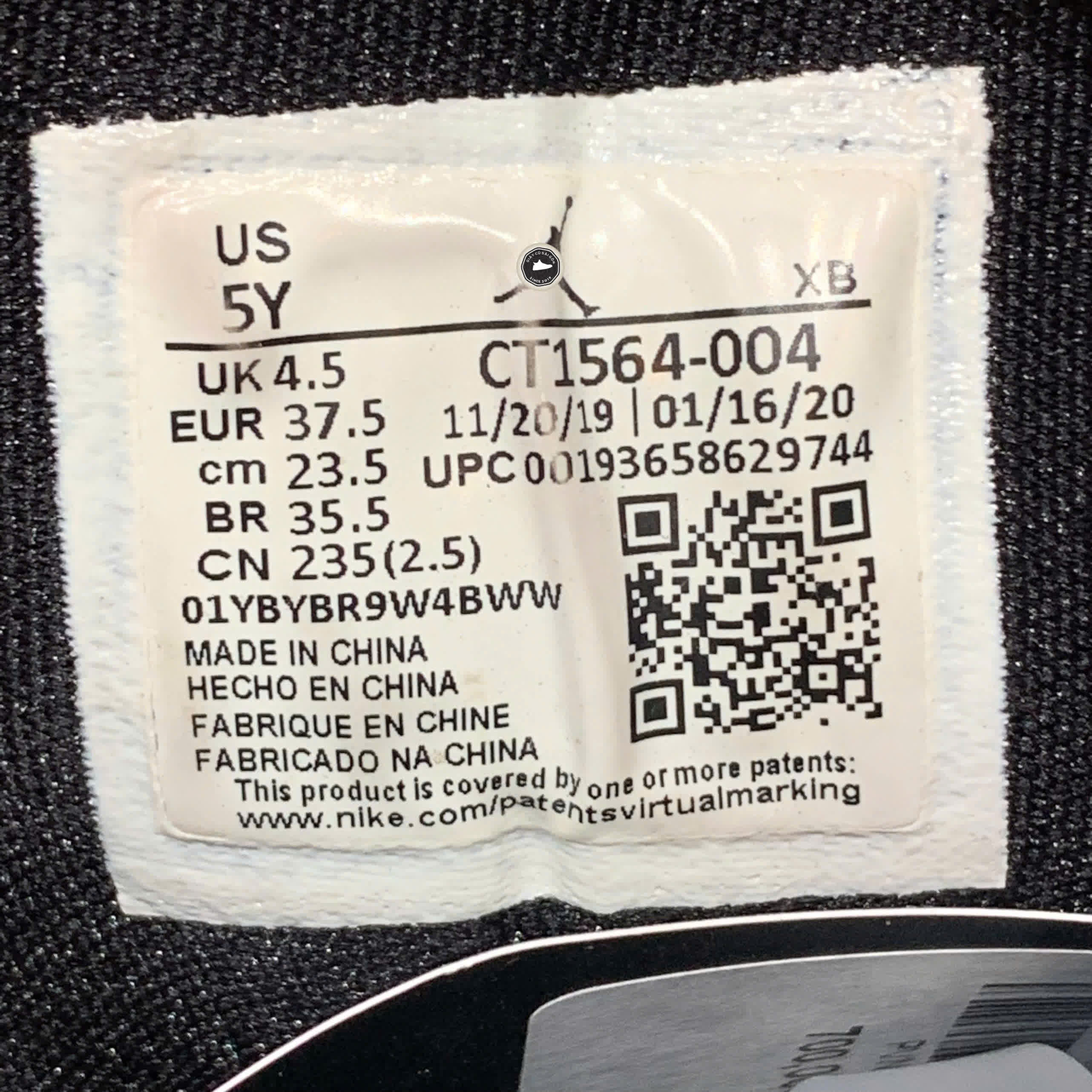 NIKE AIR JORDAN 1 LOW SE GS LASER BLUE CT1564 004 SIZE 37.5 GIÀY 2HAND CHÍNH HÃNG PVN20775