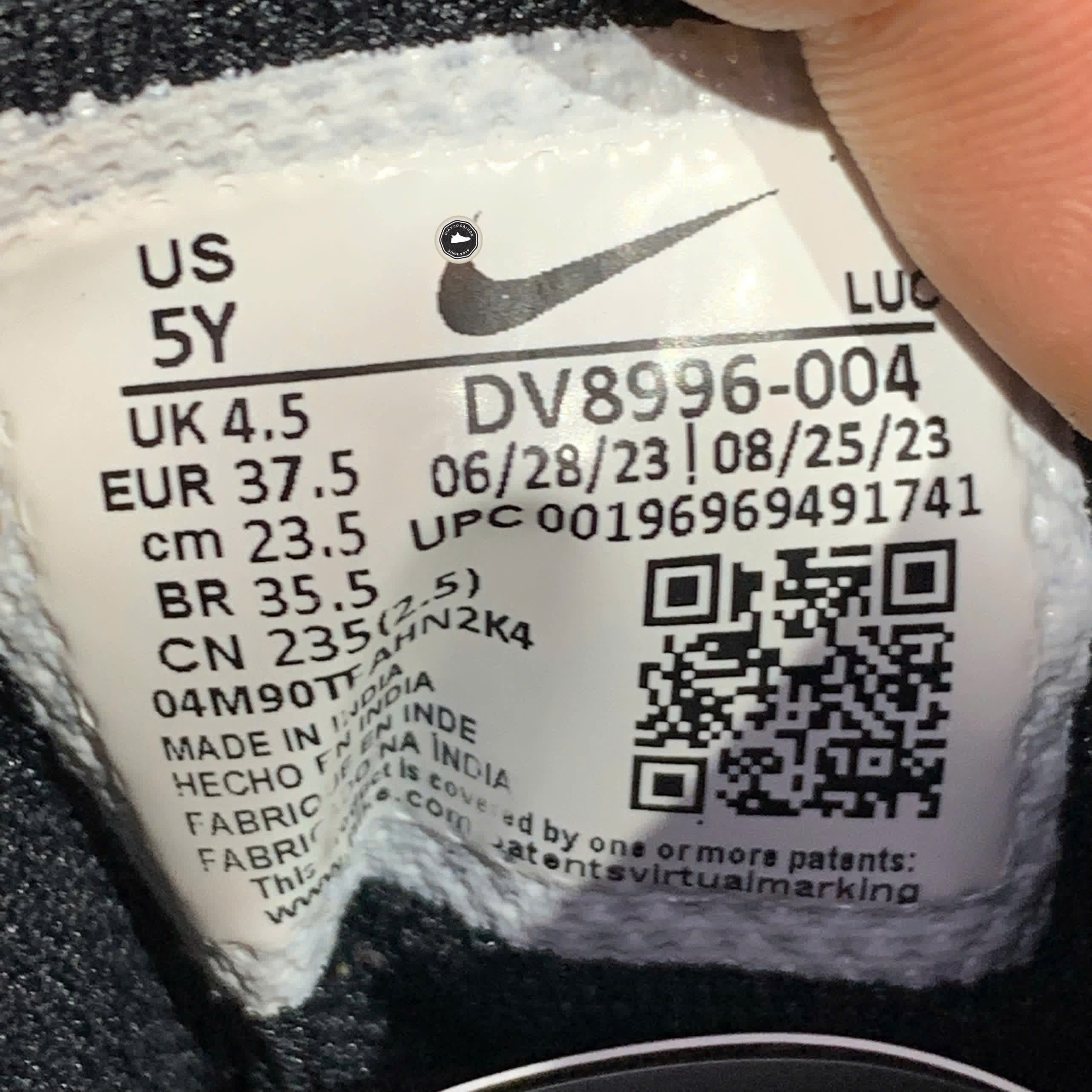 NIKE TEAM HUSTLE D 11 DV8996 004 SIZE 37.5 GIÀY 2HAND CHÍNH HÃNG PVN20849