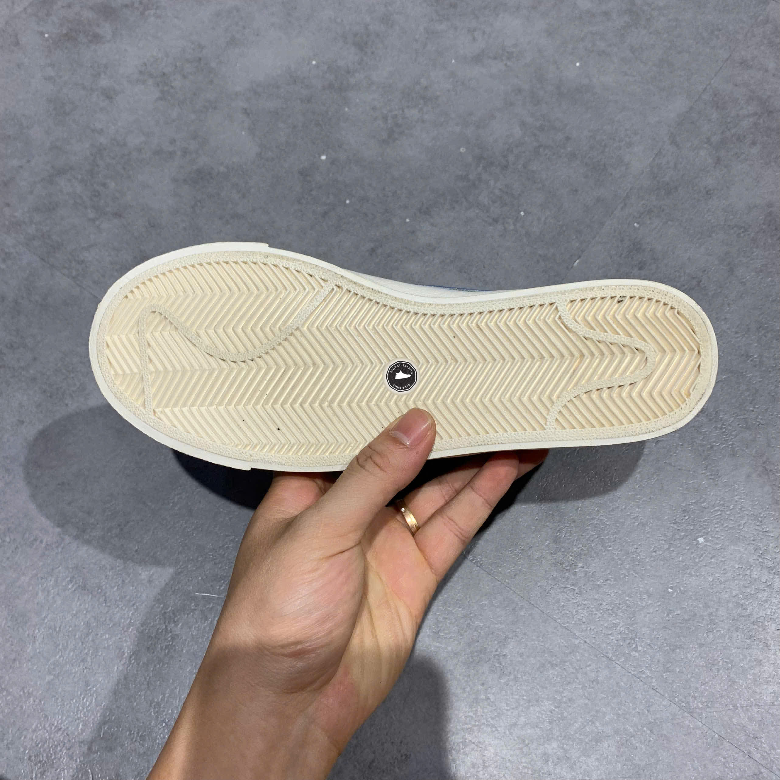 Nike Blazer Mid '77 Vintage 'Pacific Blue' BQ6806 400 SIZE 36.5 GIÀY 2HAND CHÍNH HÃNG PVN20843