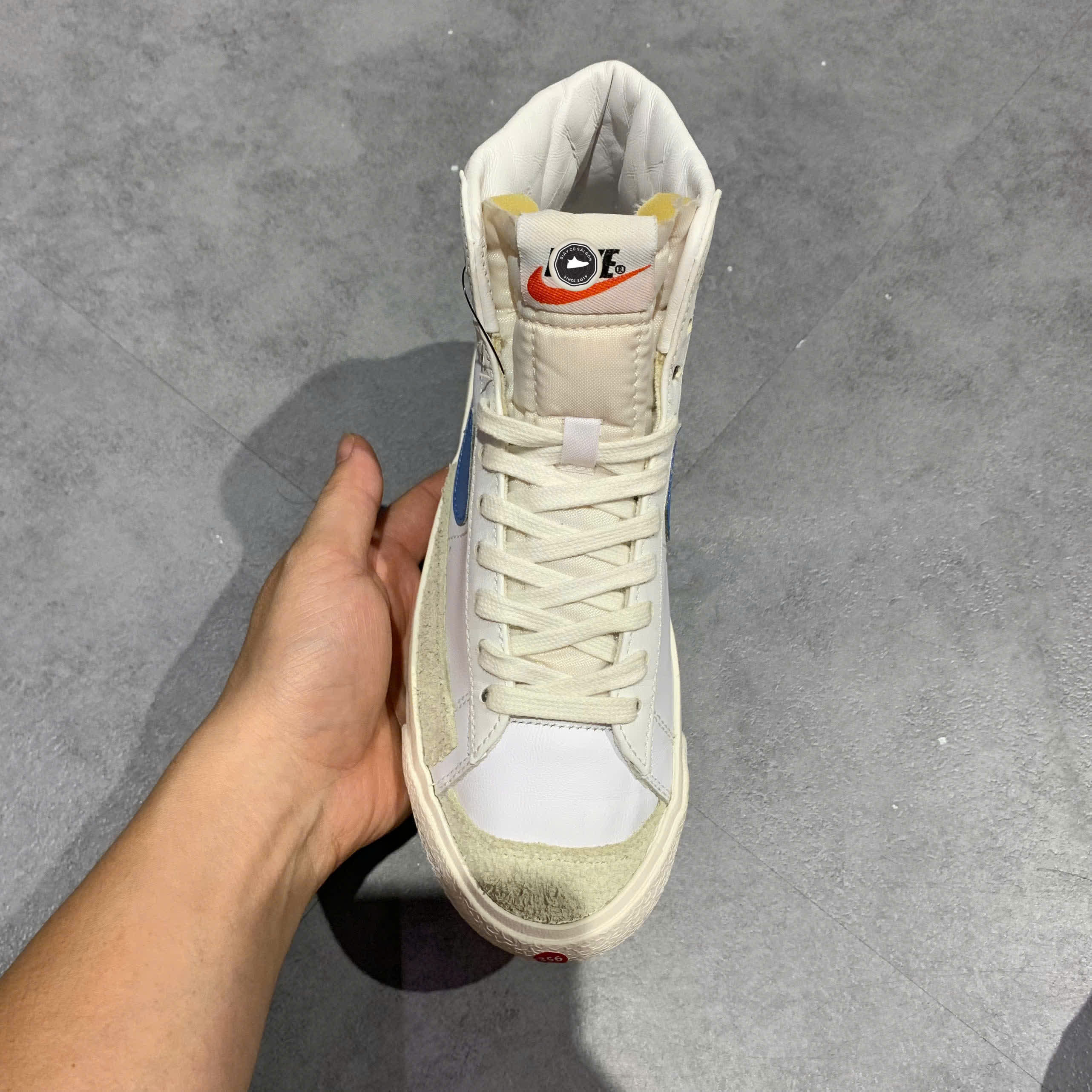 Nike Blazer Mid '77 Vintage 'Pacific Blue' BQ6806 400 SIZE 36.5 GIÀY 2HAND CHÍNH HÃNG PVN20843