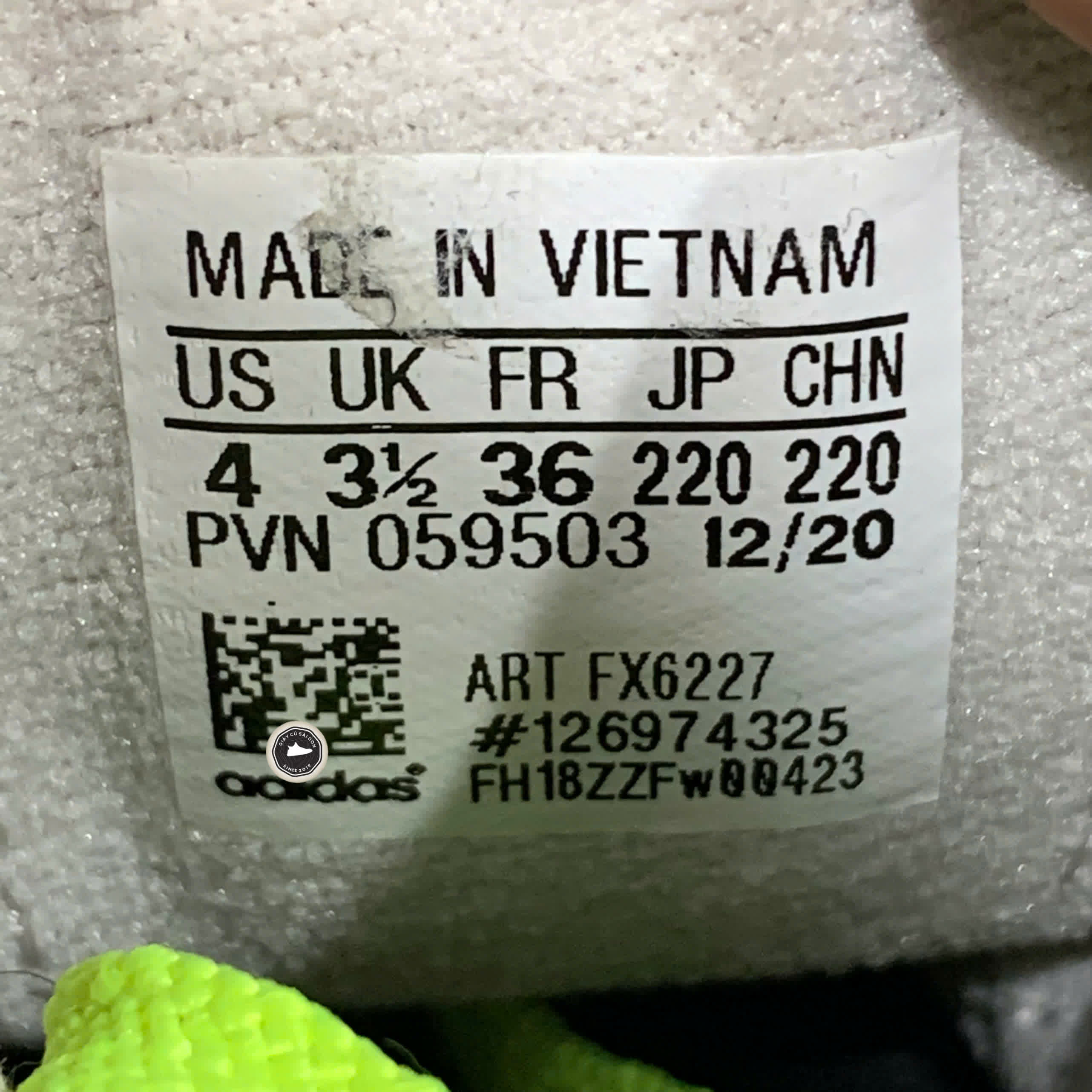 Adidas ZX Alkyne White Solar Yellow FX6227 SIZE 36 GIÀY 2HAND CHÍNH HÃNG PVN20835