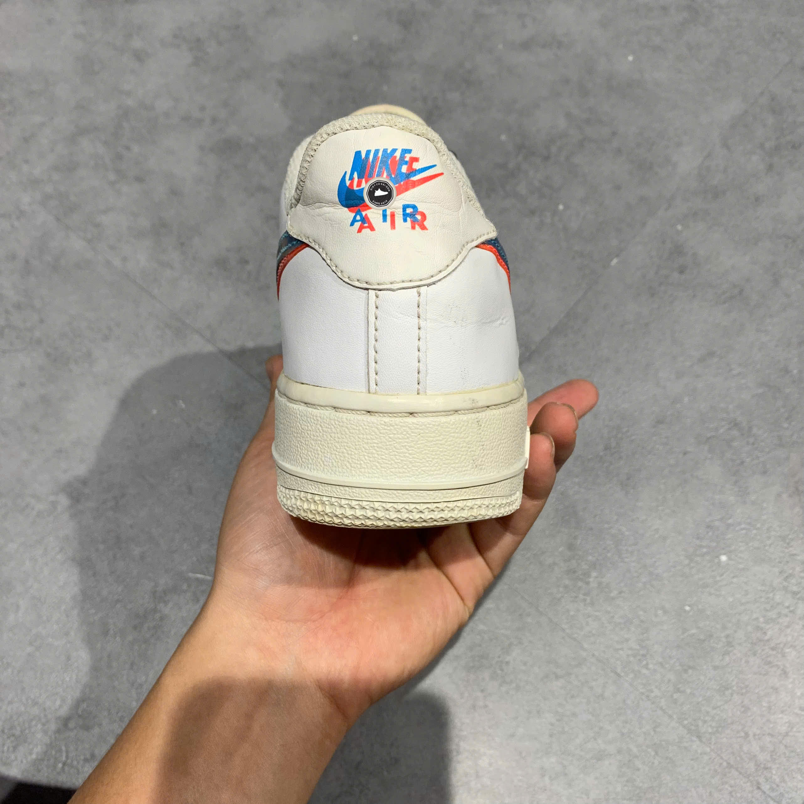 NIKE AIR FORCE 1 LV8 KSA GS '3D GLASSES' BV2551 100 SIZE 38.5 GIÀY 2HAND CHÍNH HÃNG PVN20698