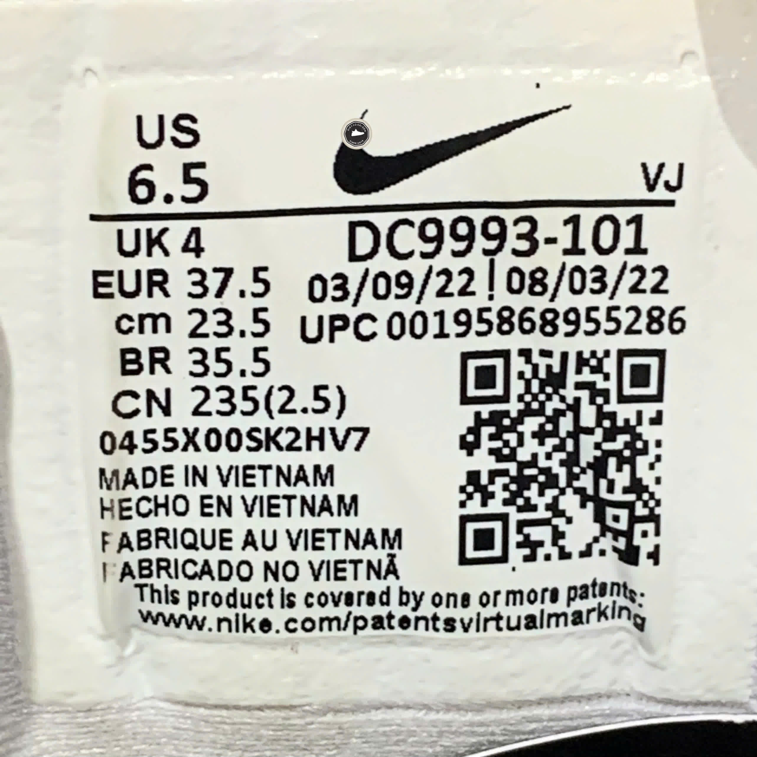 NIKE ZOOMX INVINCIBLE RUN FLYKNIT 2 'WHITE METALLIC SILVER' DC9993-101 SIZE 37.5 GIÀY 2HAND CHÍNH HÃNG PVN20850