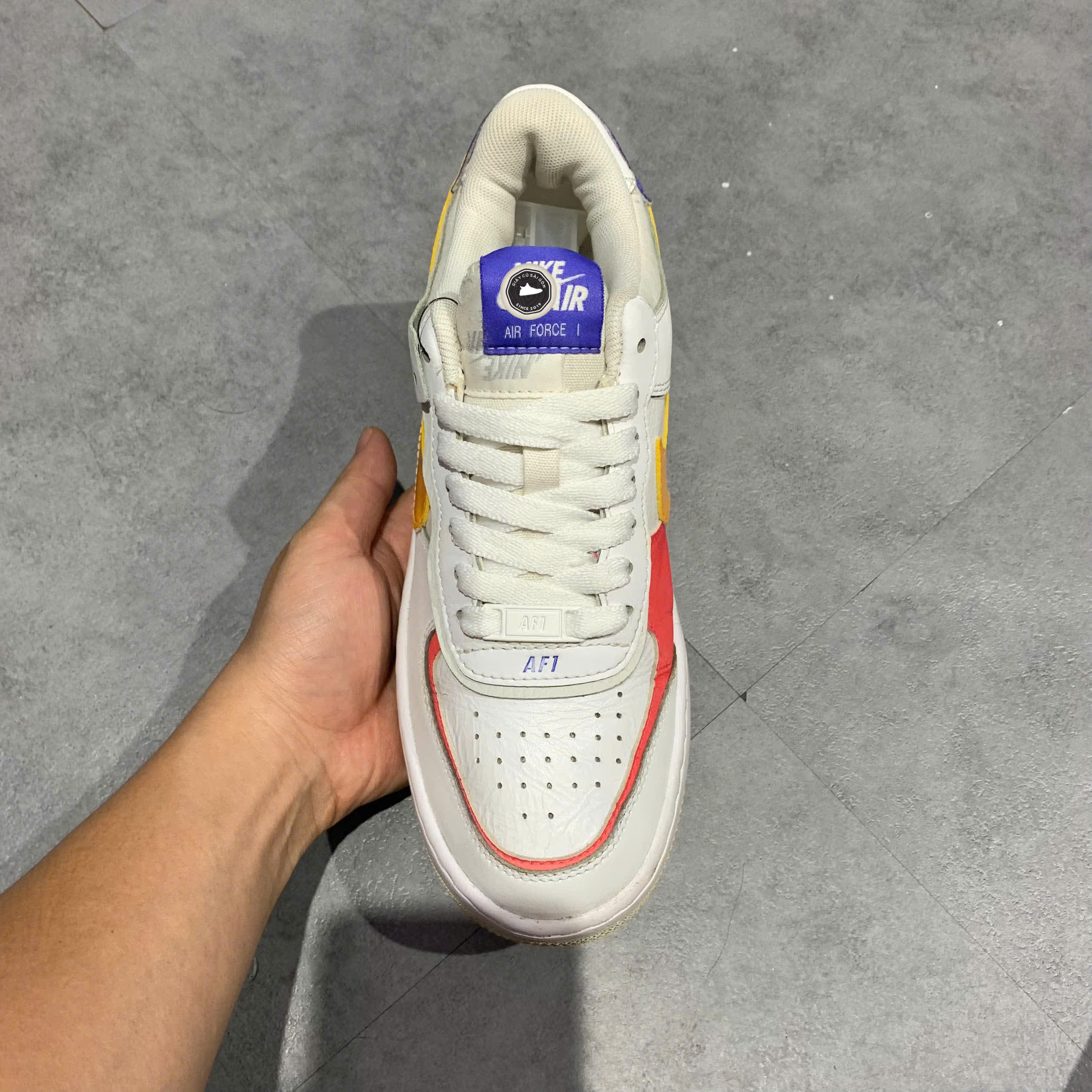 NIKE AIR FORCE 1 SHADOW "Gundam" DZ1847 100 SIZE 38 GIÀY 2HAND CHÍNH HÃNG PVN20810