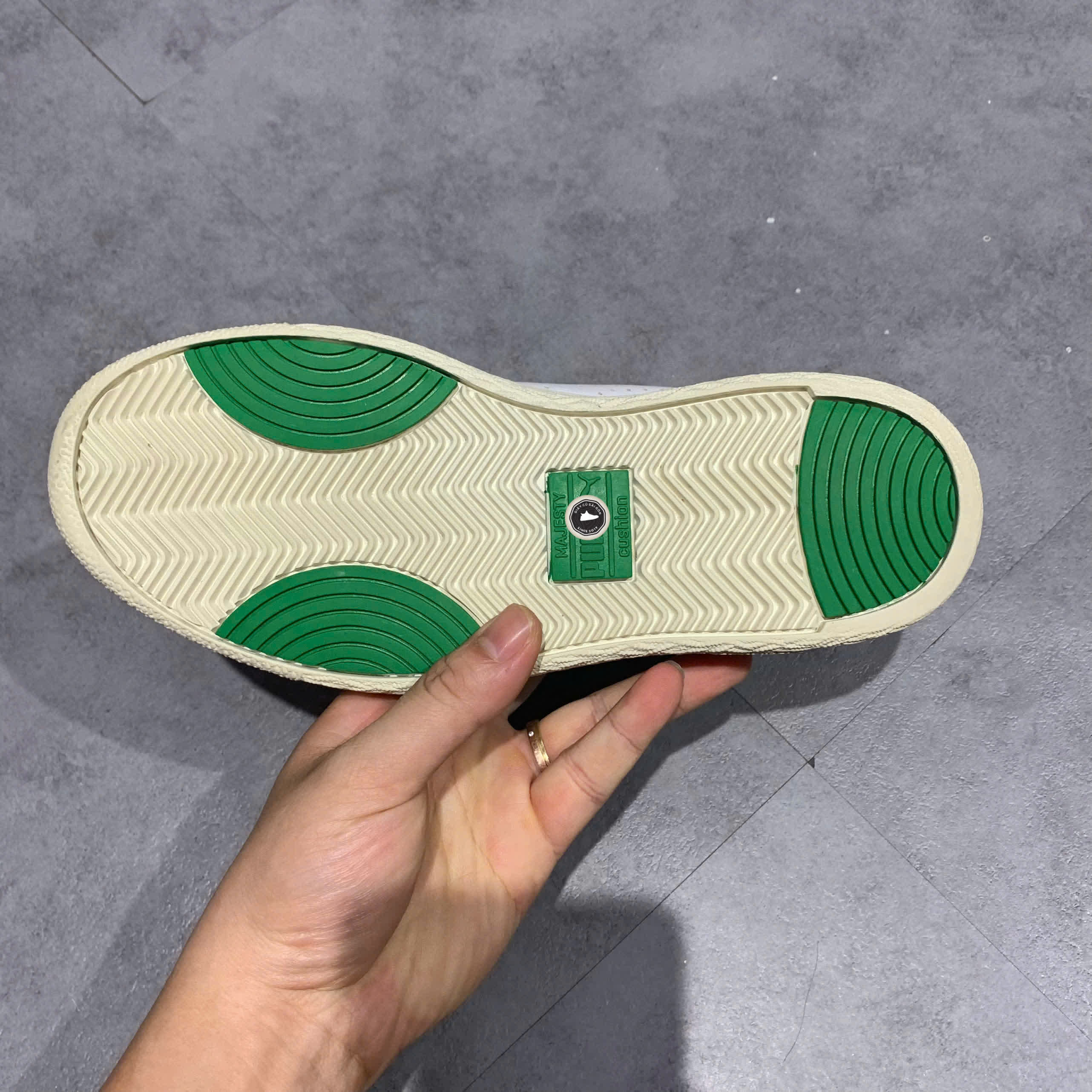 PUMA Ralph Sampson Lo Perf 'White Green' 372395 01 SIZE 37.5 GIÀY 2HAND CHÍNH HÃNG PVN20847