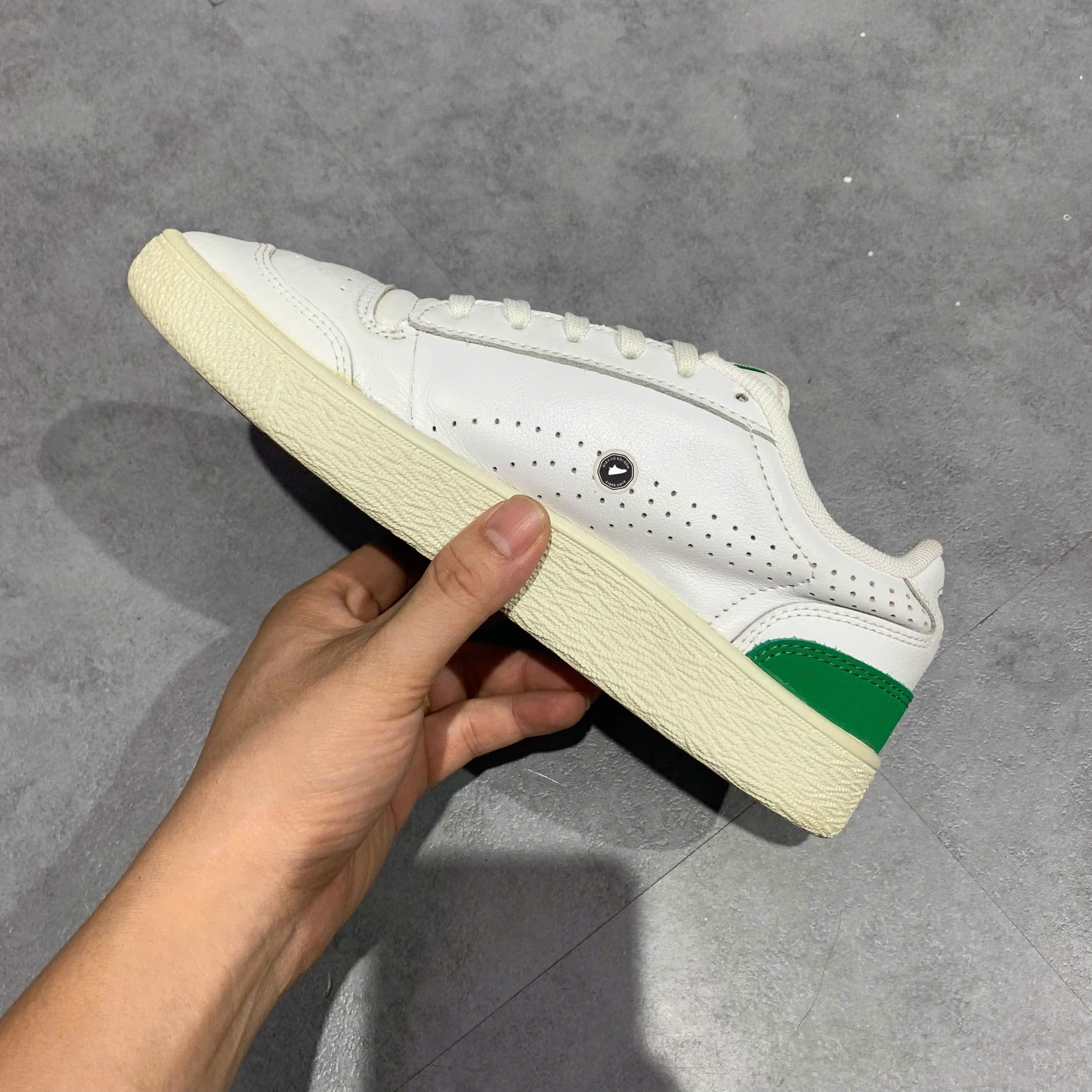 PUMA Ralph Sampson Lo Perf 'White Green' 372395 01 SIZE 37.5 GIÀY 2HAND CHÍNH HÃNG PVN20847