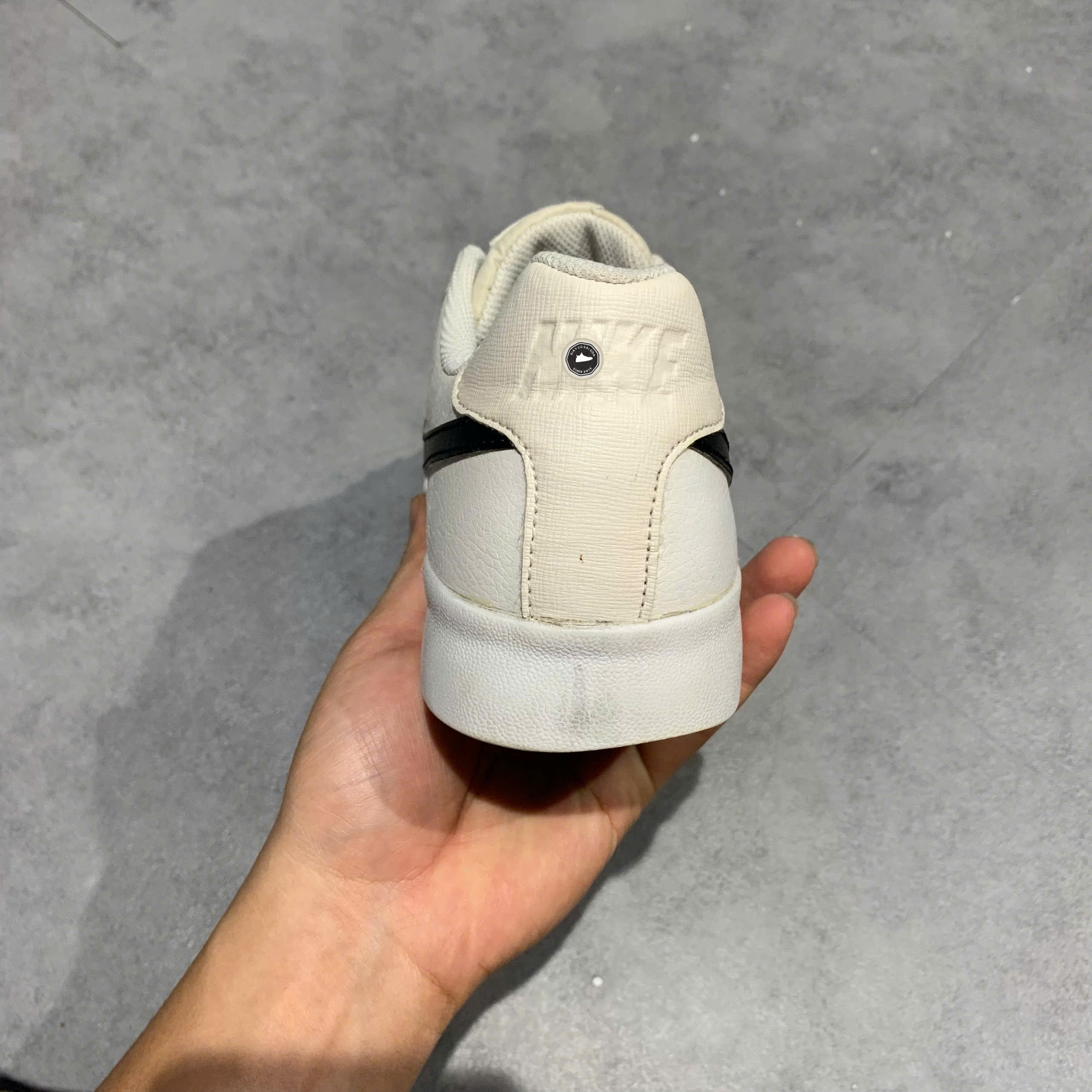 GIÀY NIKE COURT ROYALE AC 'WHITE BLACK' BQ4222 103 SIZE 43 GIÀY 2HAND CHÍNH HÃNG PVN20596