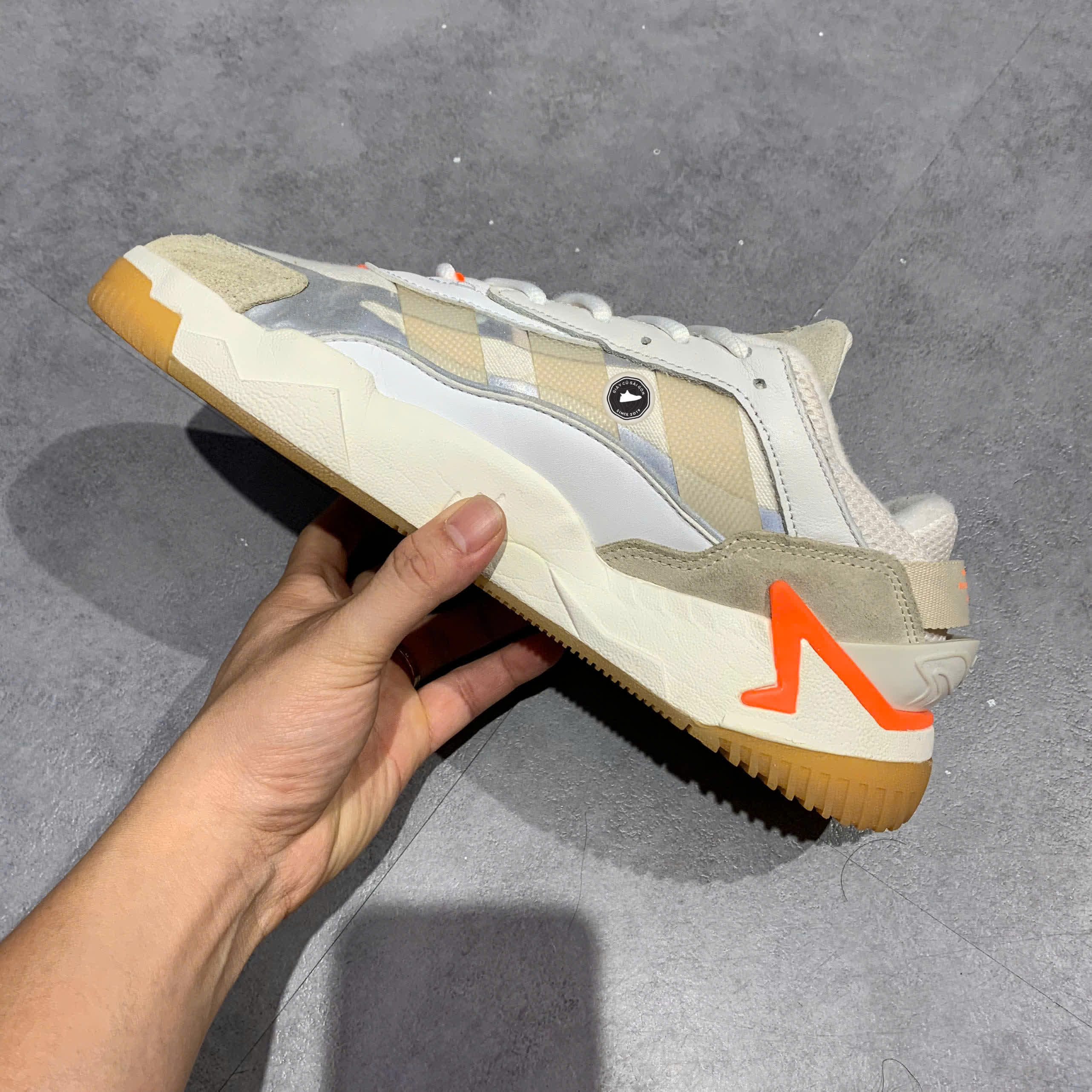 ADIDAS ORIGINALS NITEBALL 2.0 'WHITE' GZ3628 SIZE 42 GIÀY 2HAND CHÍNH HÃNG PVN20571