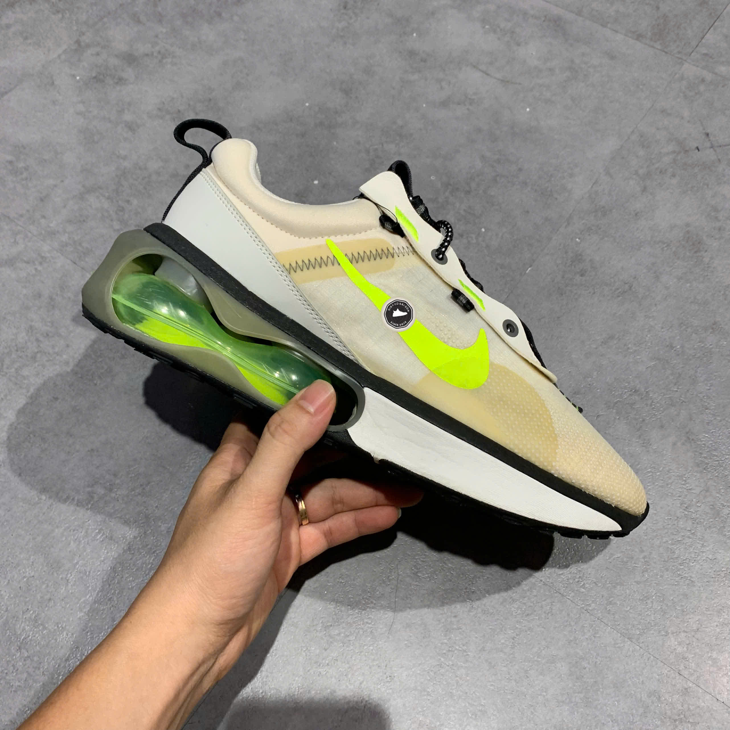 Nike Air Max 2021 Summit White Volt DH5134 100 SIZE 42.5 GIÀY 2HAND CHÍNH HÃNG PVN20553