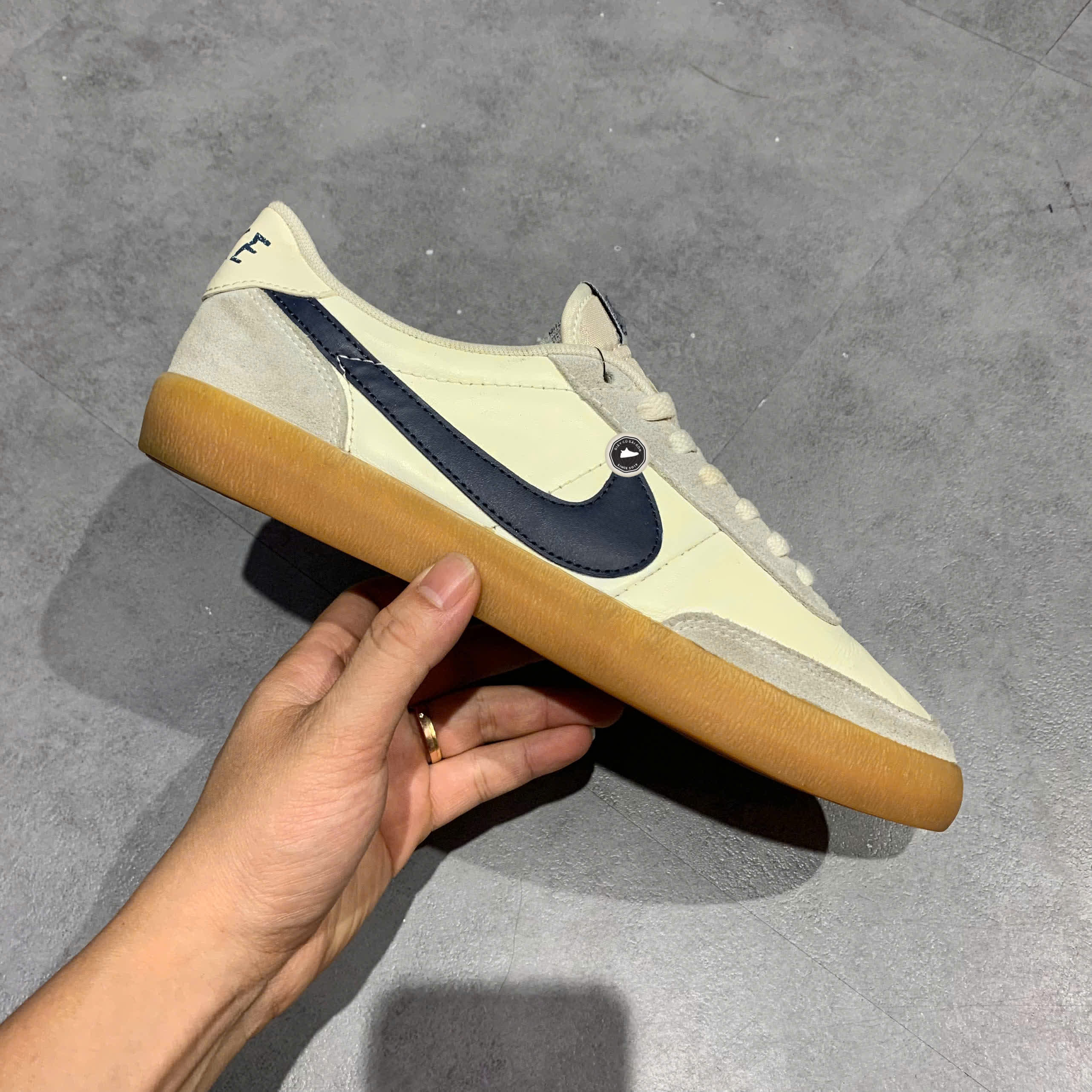 NIKE KILLSHOT 2 'MIDNIGHT NAVY' 432997 107 SIZE 42.5 GIÀY 2HAND CHÍNH HÃNG PVN20586