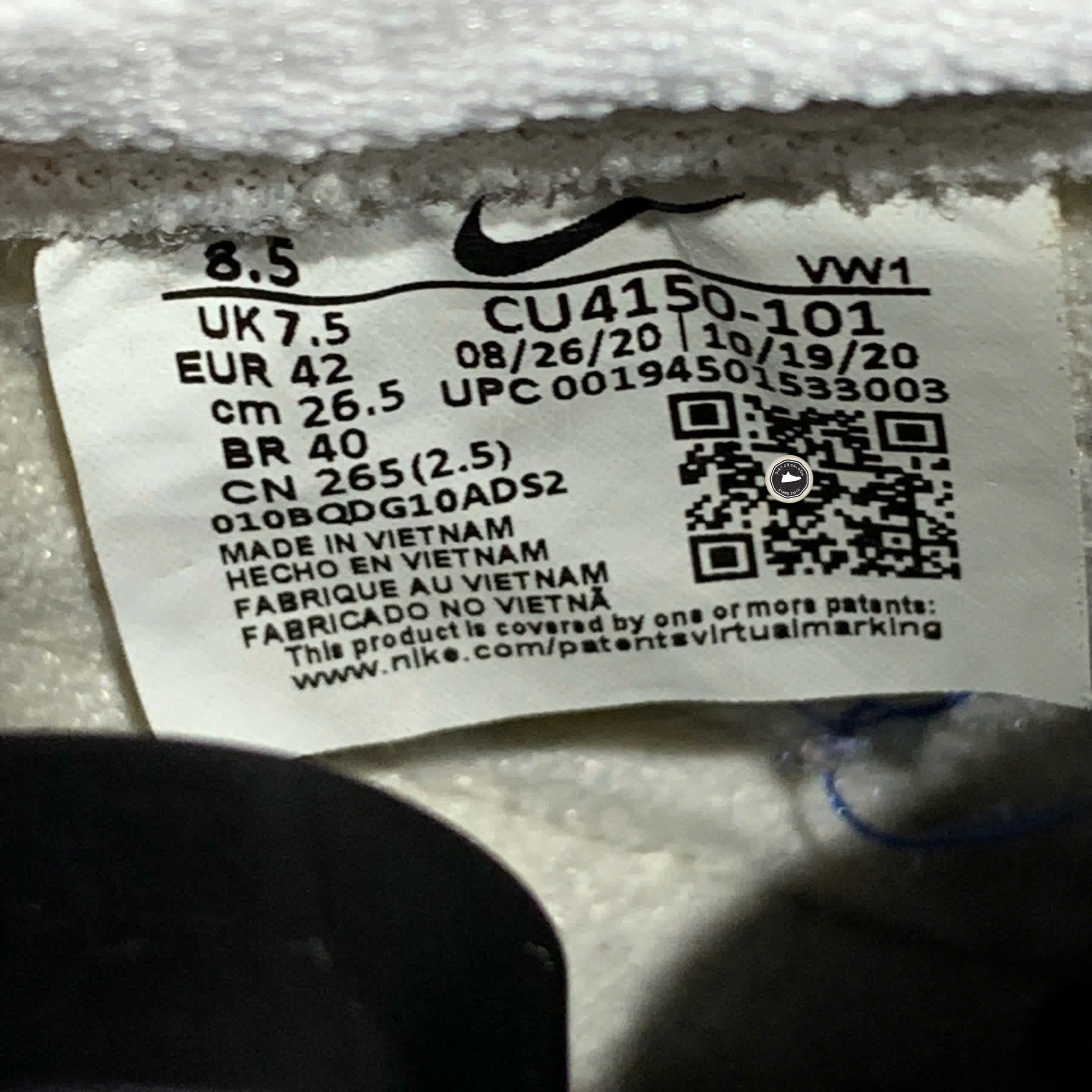 NIKE Court Legacy White Game Royal CU4150 101 SIZE 42 GIÀY 2HAND CHÍNH HÃNG PVN20512