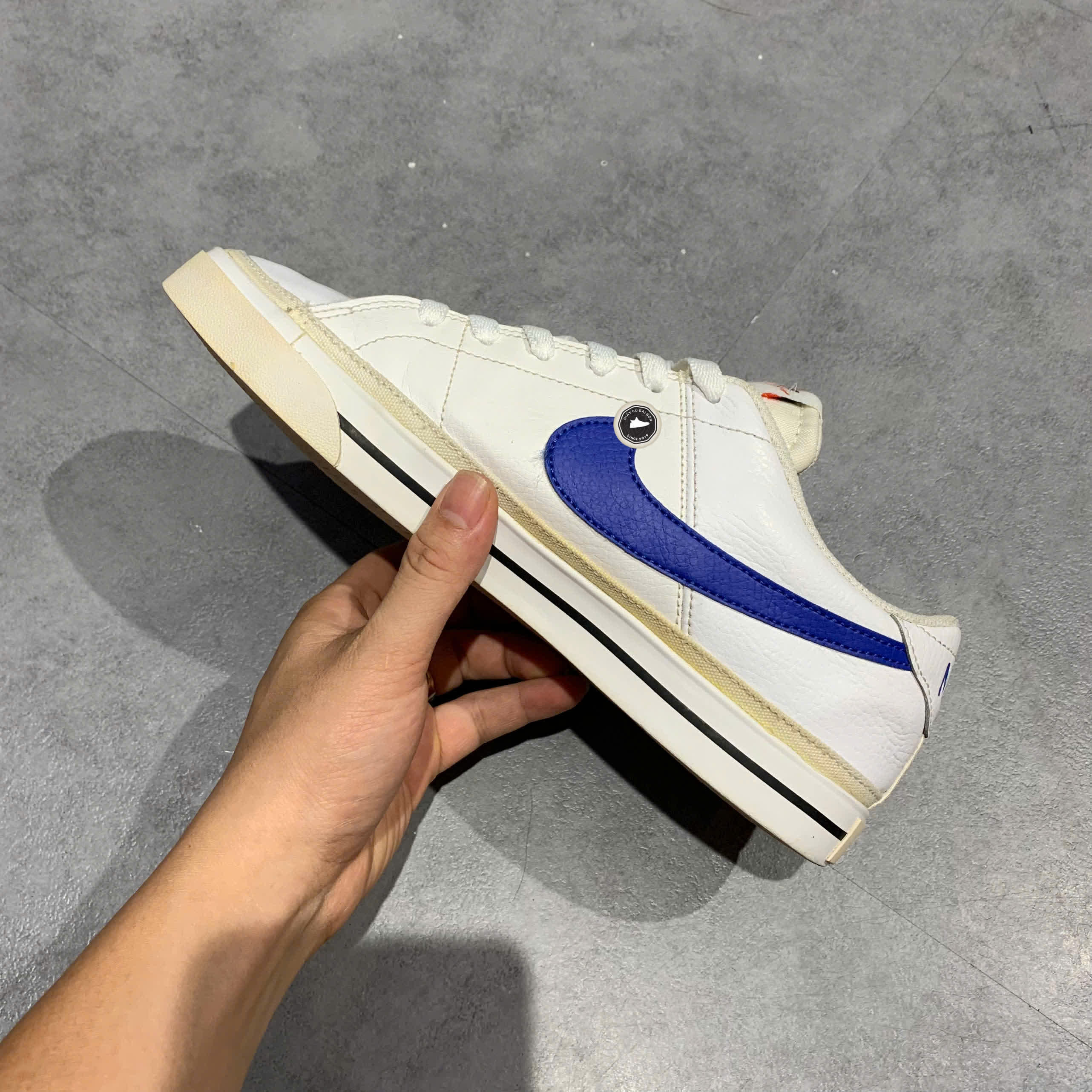 NIKE Court Legacy White Game Royal CU4150 101 SIZE 42 GIÀY 2HAND CHÍNH HÃNG PVN20512