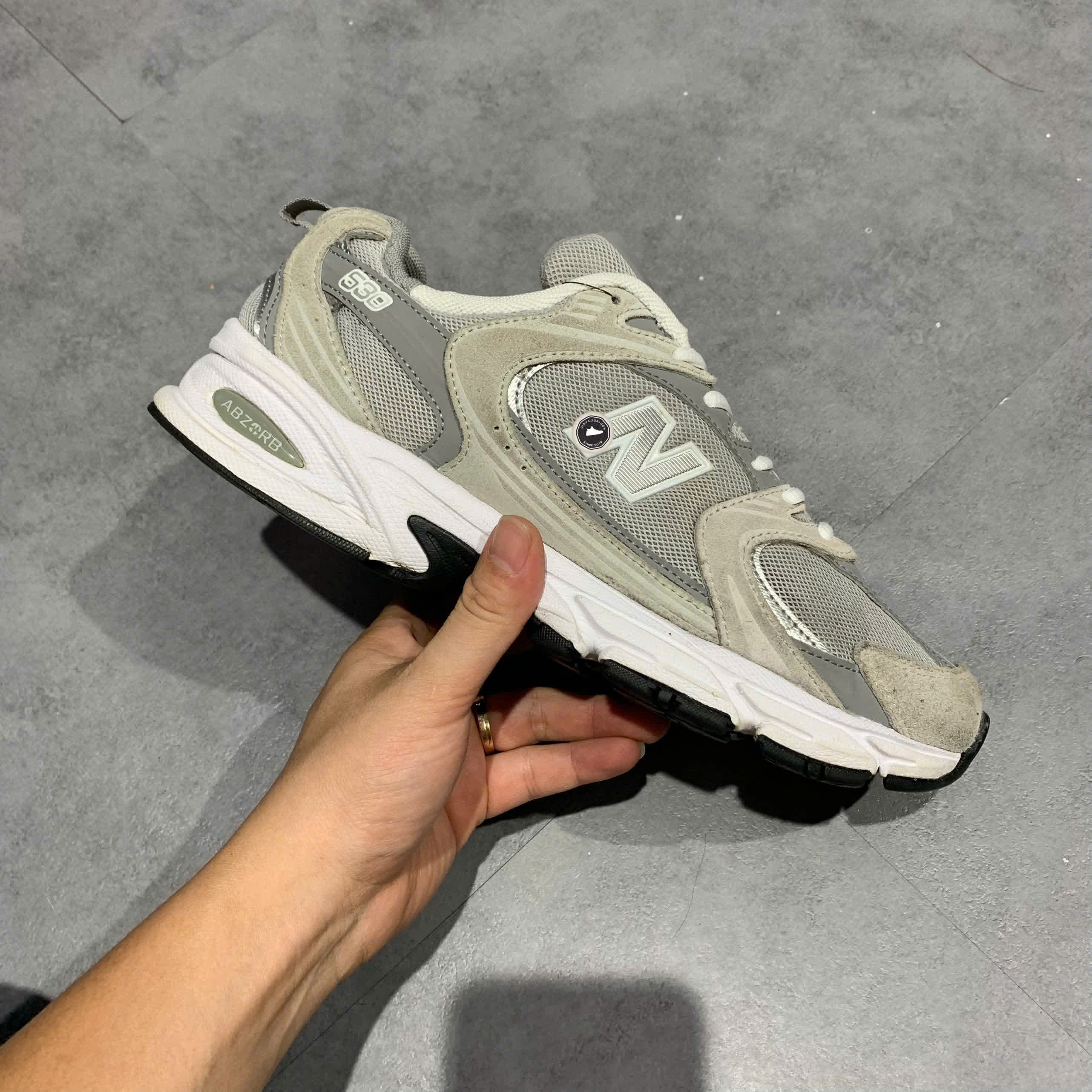 NEW BALANCE 530 'RAINCLOUD' MR530CK SIZE 42 GIÀY 2HAND CHÍNH HÃNG PVN20982