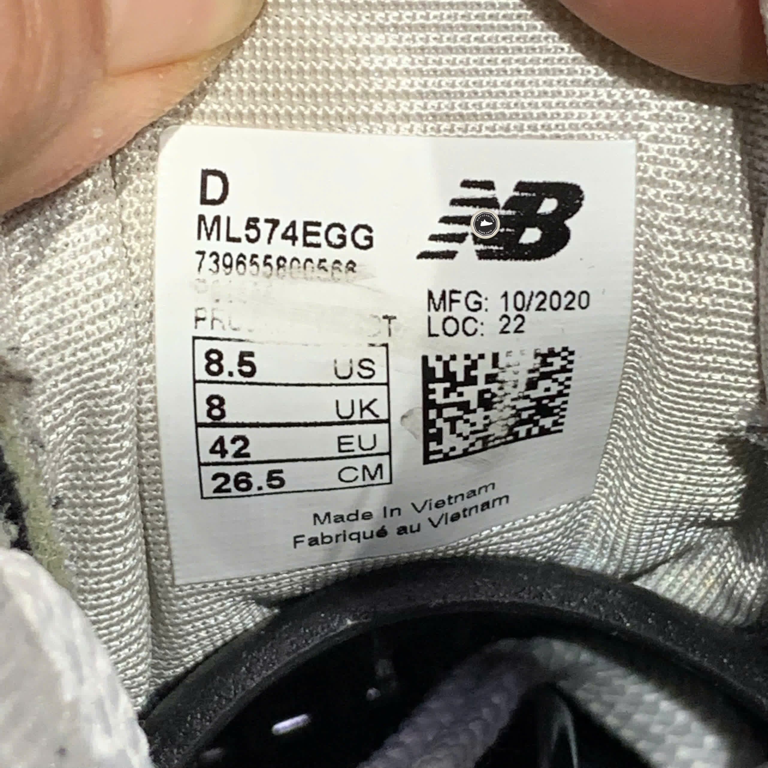 New Balance 574 Core Grey ML574EGG SIZE 42 GIÀY 2HAND CHÍNH HÃNG PVN21030