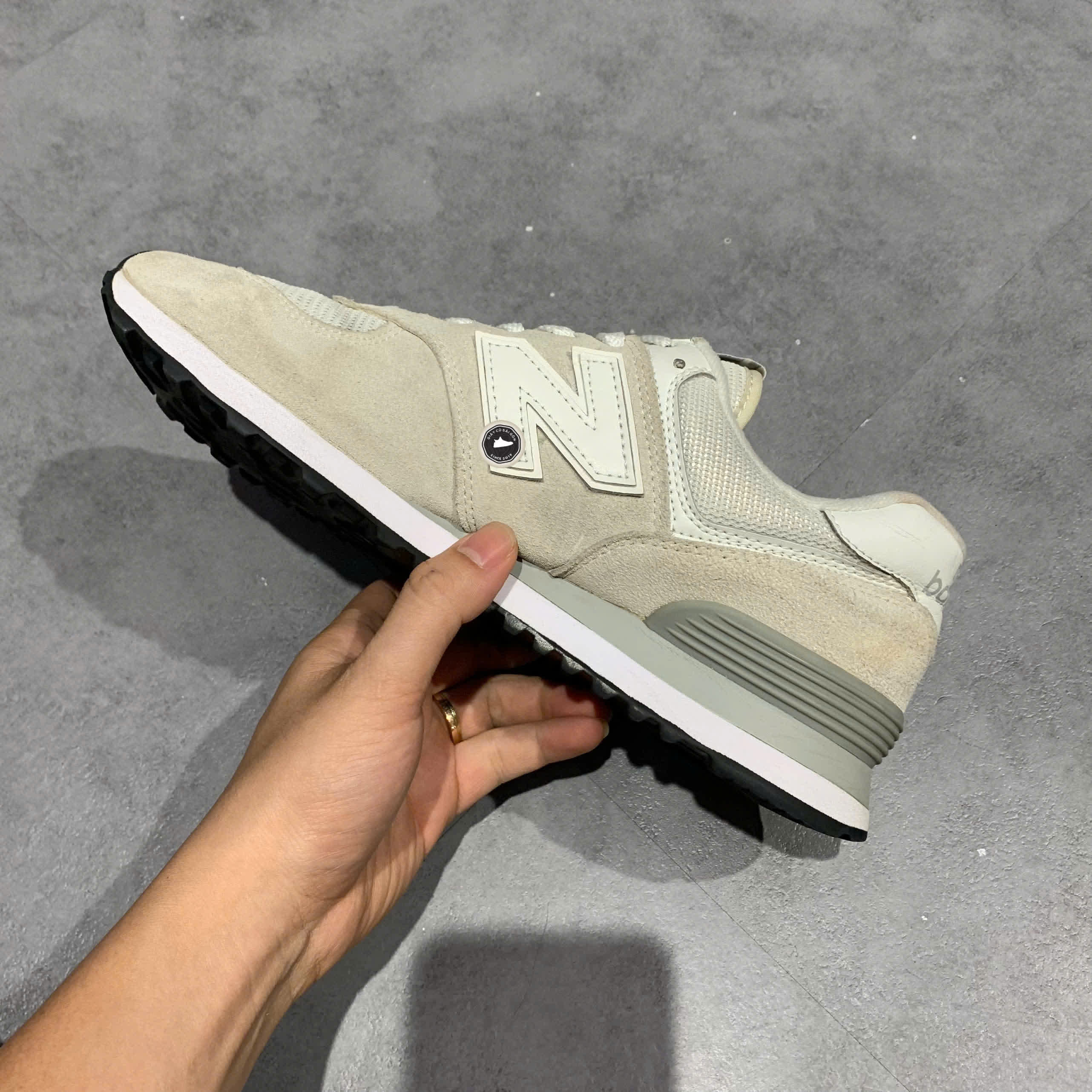 New Balance 574 'Grey Nimbus Cloud' ML574EGW SIZE 42.5 GIÀY 2HAND CHÍNH HÃNG PVN20991