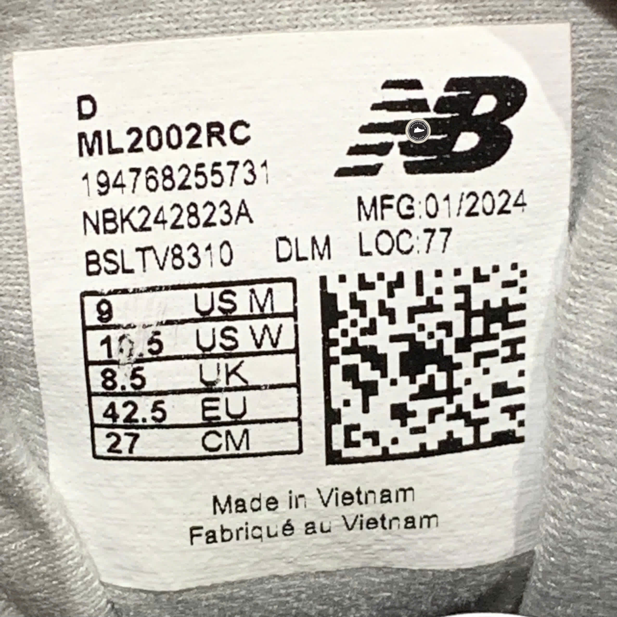 New Balance 2002R Marblehead ML2002RC SIZE 42.5 GIÀY 2HAND CHÍNH HÃNG PVN21045