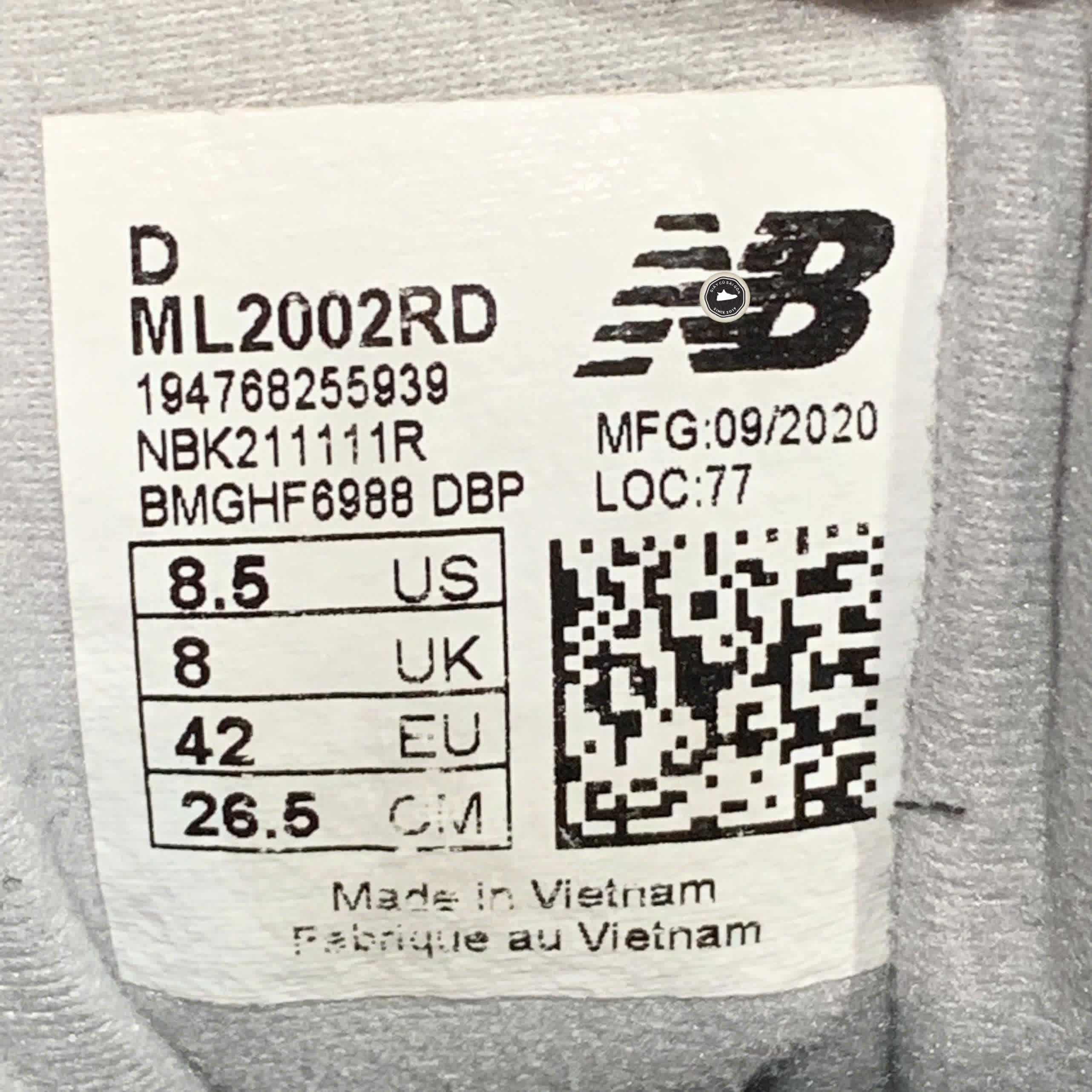 NEW BALANCE 2002R PIGMENT ML2002RD SIZE 42 GIÀY 2HAND CHÍNH HÃNG PVN21041