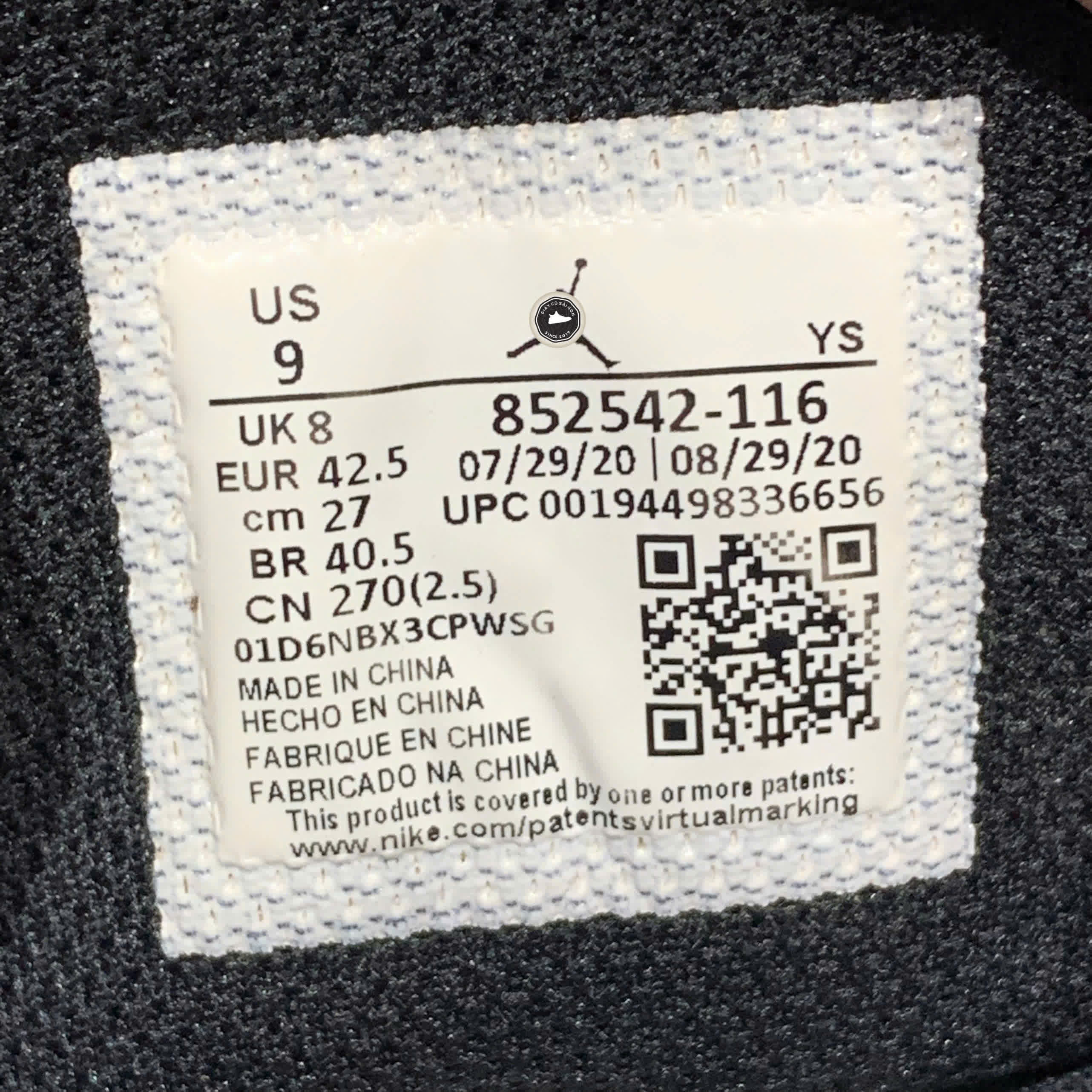 AIR JORDAN 1 MID SE 'SOUTH BEACH' 852542 116 SIZE 42.5 GIÀY 2HAND CHÍNH HÃNG PVN20655