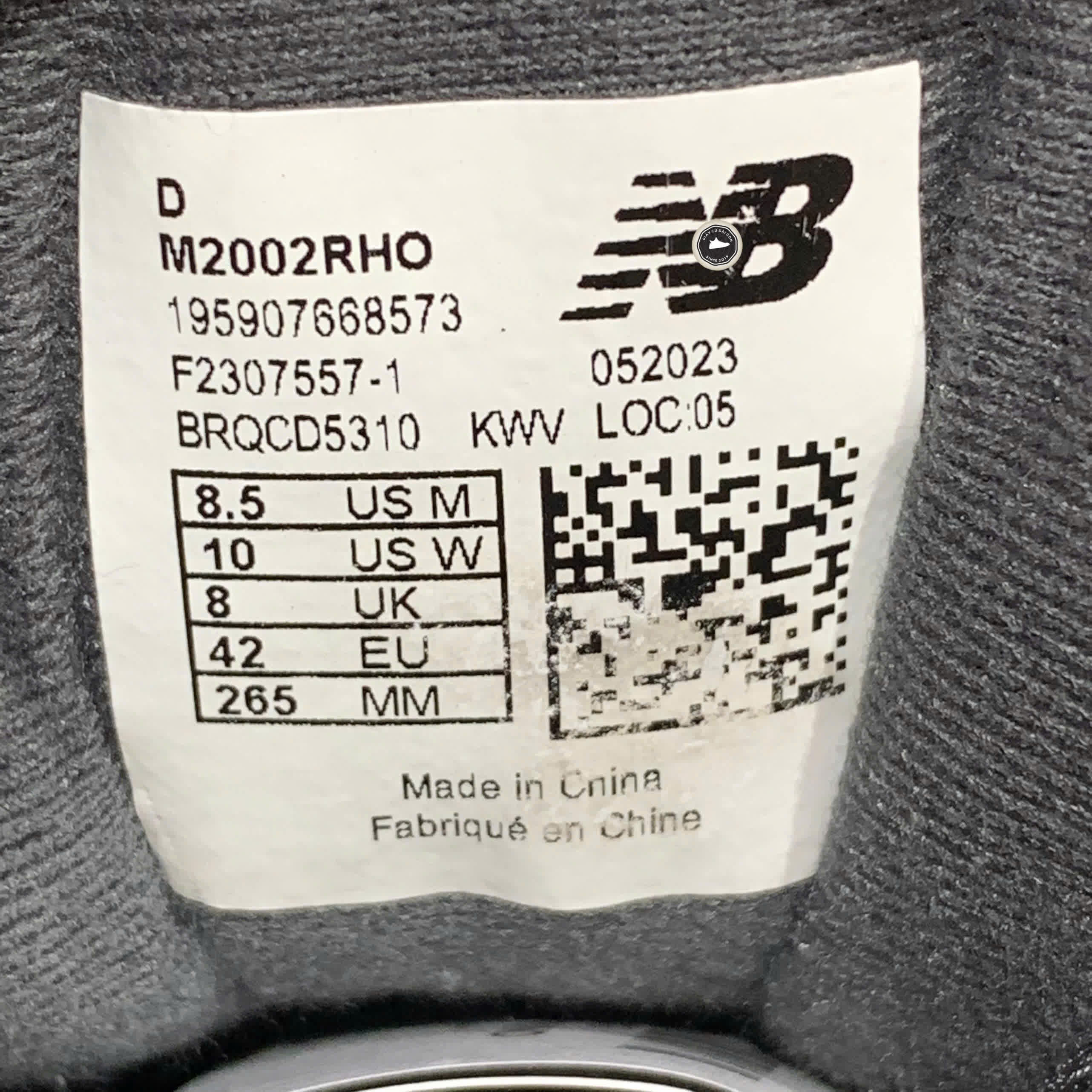 New Balance 2002R Black Dark Grey Phantom M2002RHO SIZE 42 GIÀY 2HAND CHÍNH HÃNG PVN21013