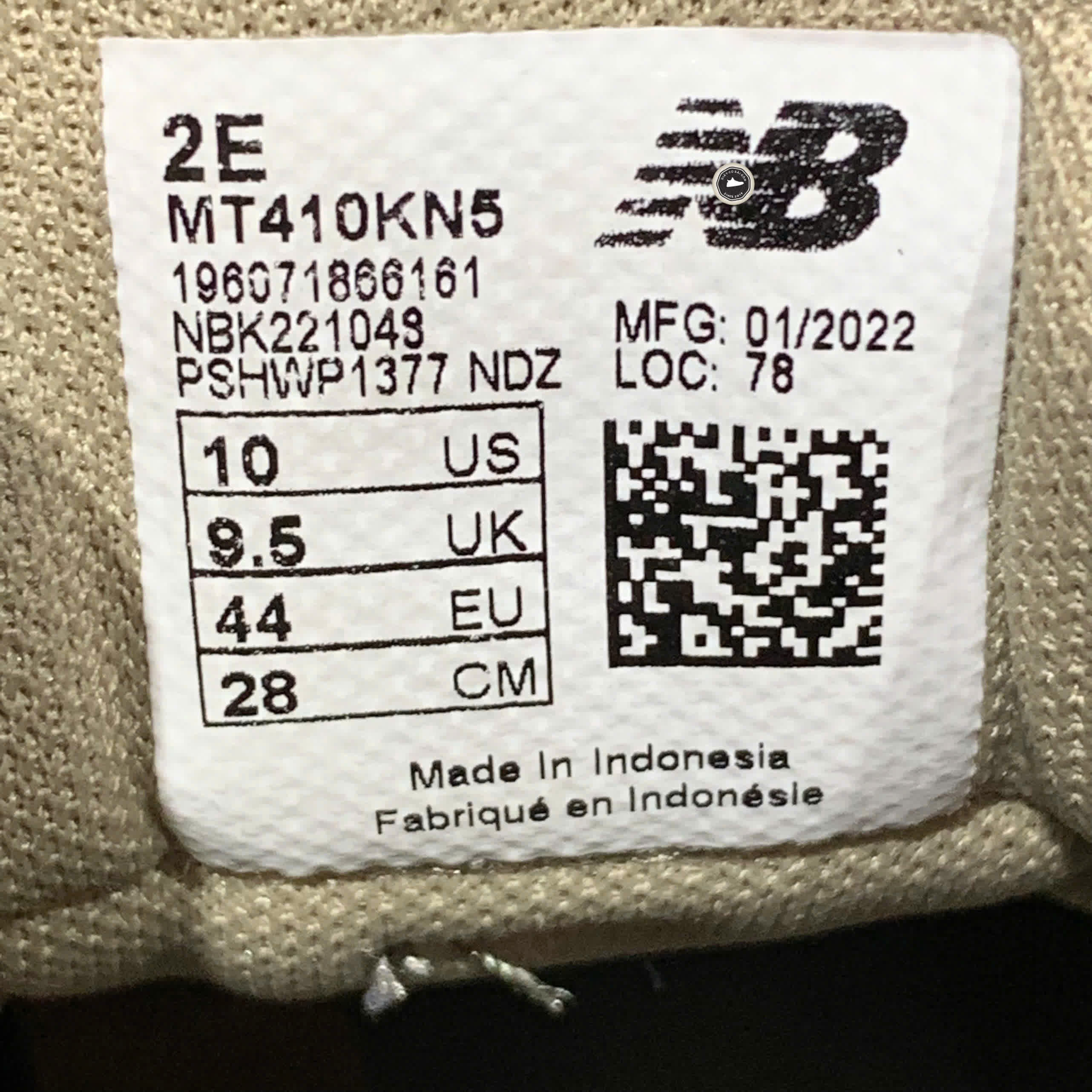 New Balance 410v5 2E Wide 'Olive Green' MT410KN5 SIZE 44 GIÀY 2HAND CHÍNH HÃNG PVN21021