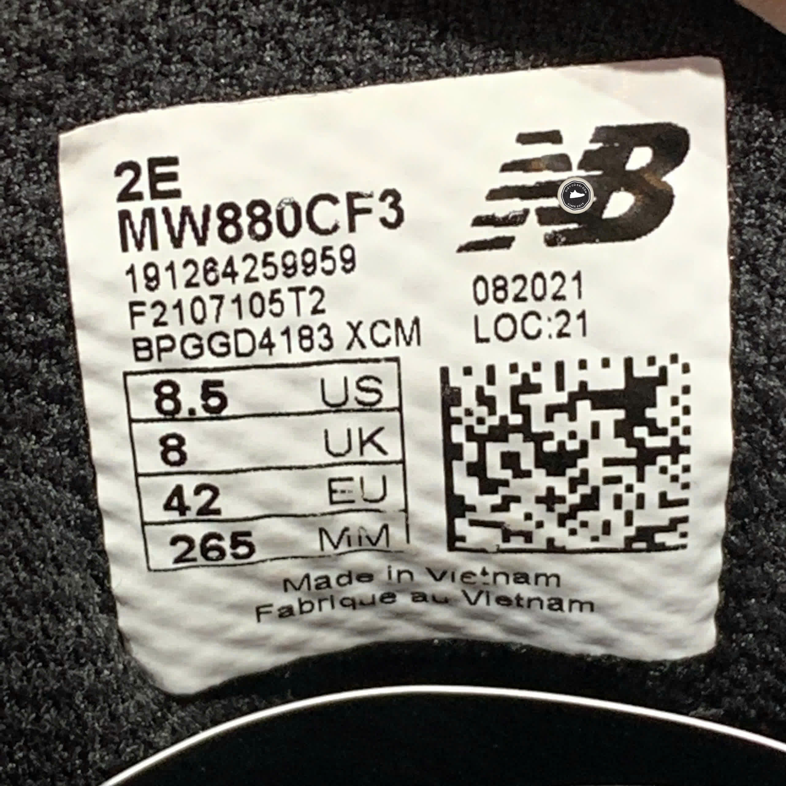 New Balance 880 'Gun Metal' MW880CF3 SIZE 42 GIÀY 2HAND CHÍNH HÃNG PVN20997