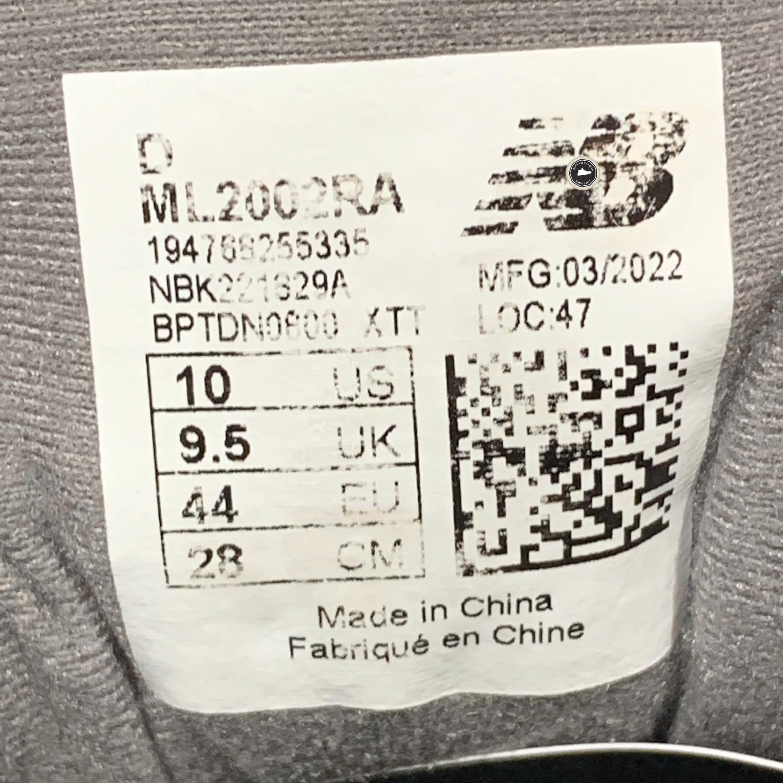 New Balance 2002R OG 'Light Grey' ML2002RA SIZE 44 GIÀY 2HAND CHÍNH HÃNG PVN21037