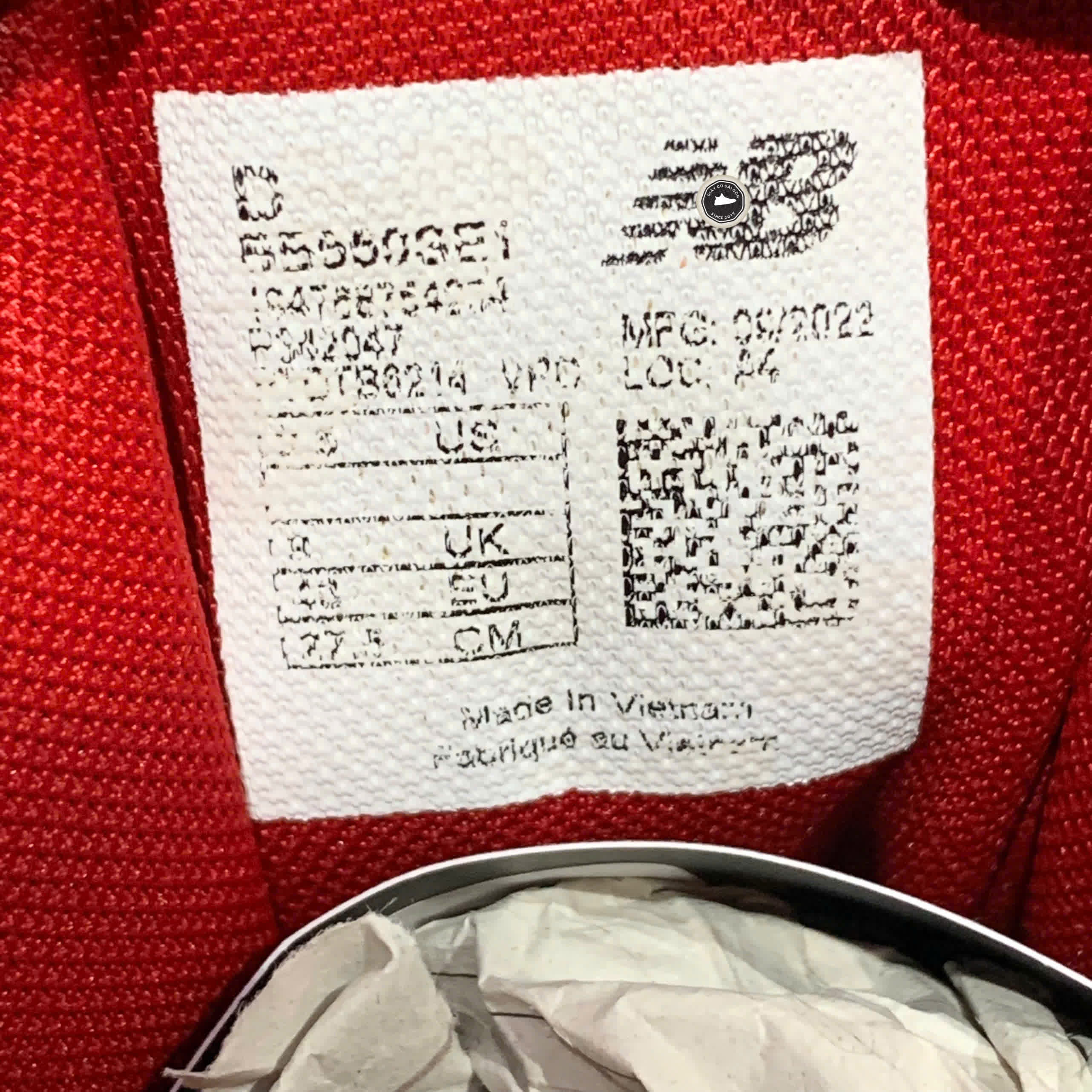 NEW BALANCE 550 'WHITE TEAM RED' BB550SE1 SIZE 43 GIÀY 2HAND CHÍNH HÃNG PVN21019