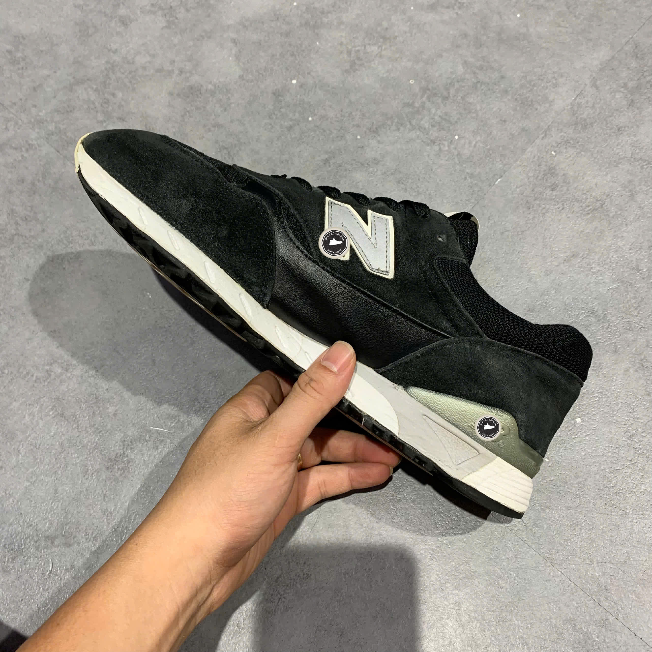 New Balance 496 Black CM496BK SIZE 43 GIÀY 2HAND CHÍNH HÃNG PVN21006