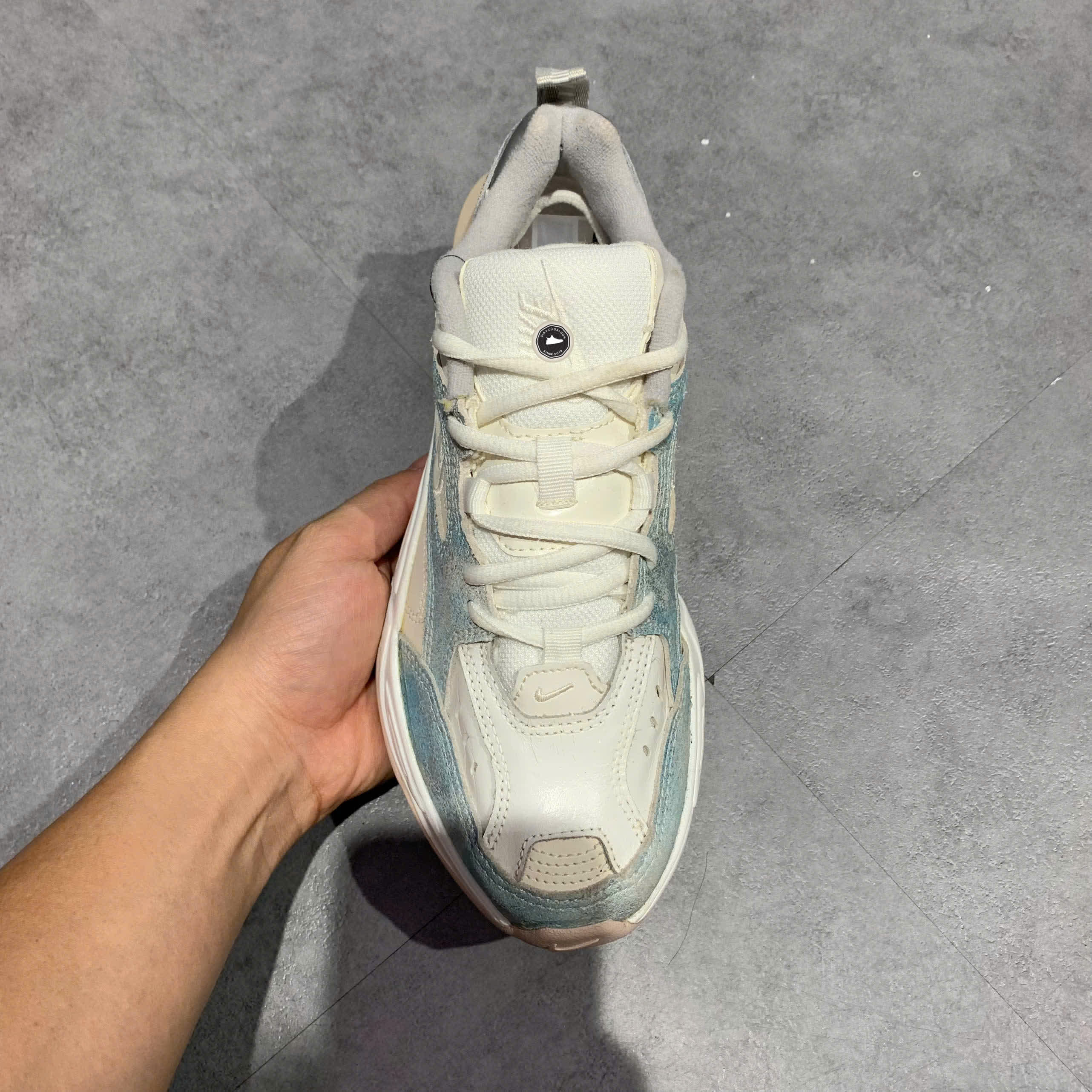 NIKE WMNS M2K TEKNO 'IRIDESCENT' AO3108 103 SIZE 38 GIÀY 2HAND CHÍNH HÃNG PVN20856