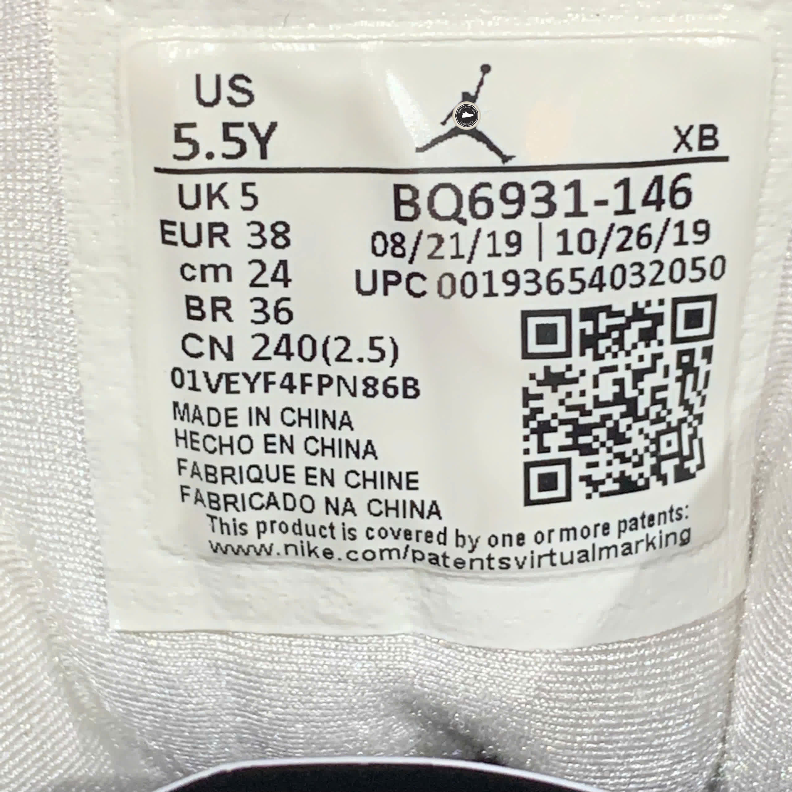 AIR JORDAN 1 MID SE GS RUSH BLUE UNIVERSITY RED BQ6931 146 SIZE 38 GIÀY 2HAND CHÍNH HÃNG PVN20782