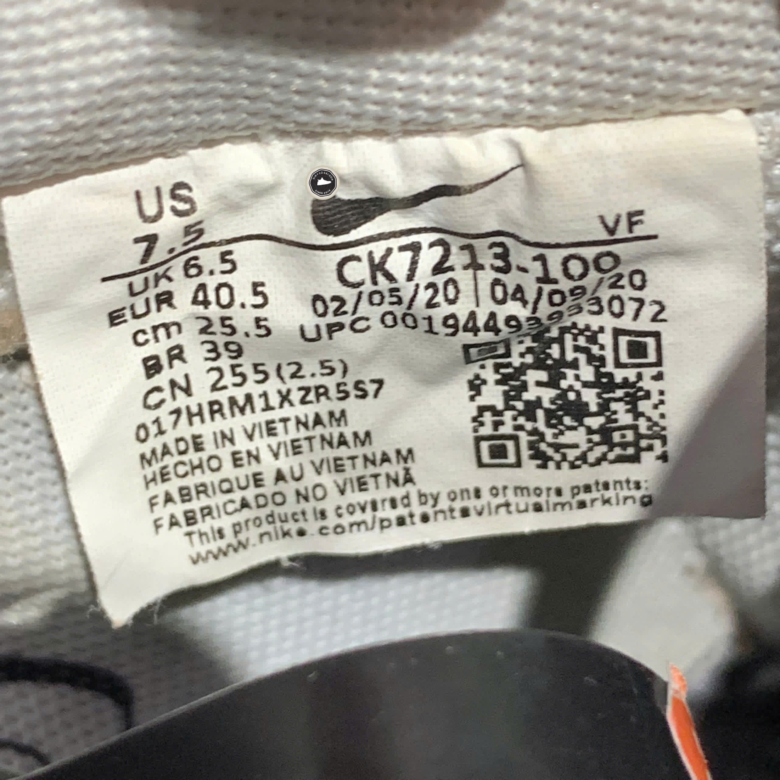 Nike Air Force 1 '07 Worldwide White Blue Fury Volt CK7213 100 SIZE 40.5 GIÀY 2HAND CHÍNH HÃNG PVN20624