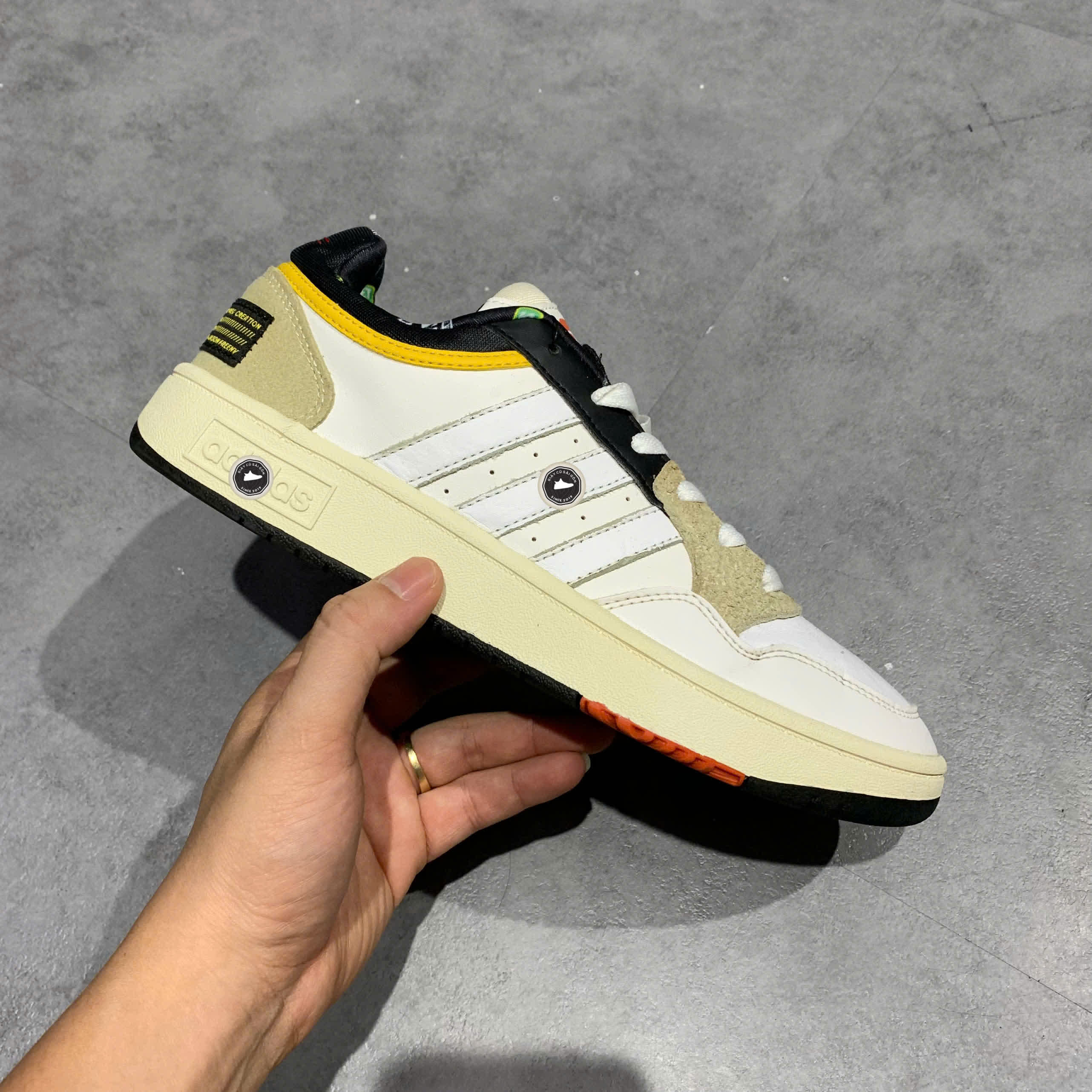 ADIDAS NEO HOOPS 3.0 x SESAME STREET x JF FZ5959 SIZE 40 2/3 GIÀY 2HAND CHÍNH HÃNG  PVN20495