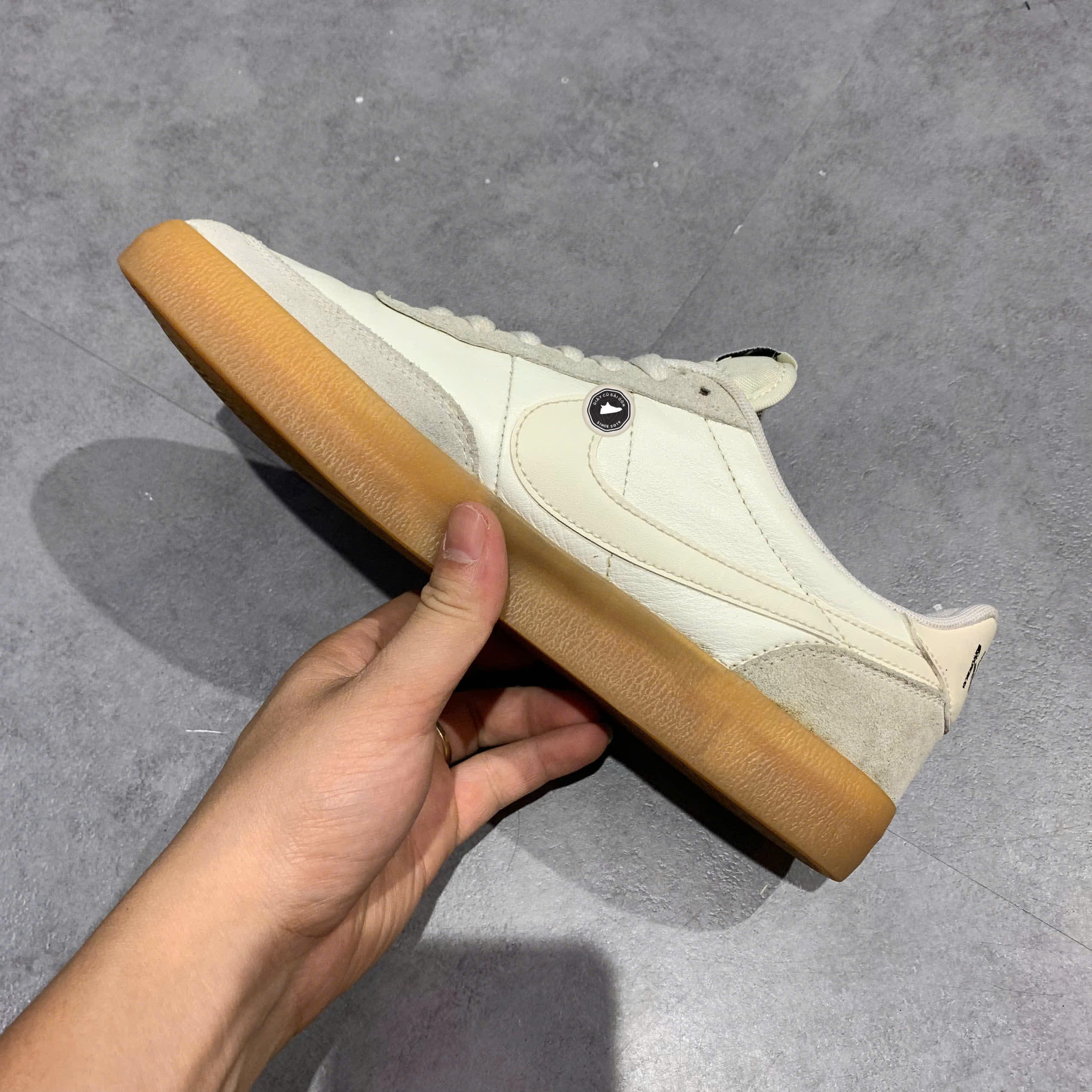 NIKE KILLSHOT 2 LEATHER 'SAIL GUM' 432997 128 SIZE 40.5 GIÀY 2HAND CHÍNH HÃNG 20535