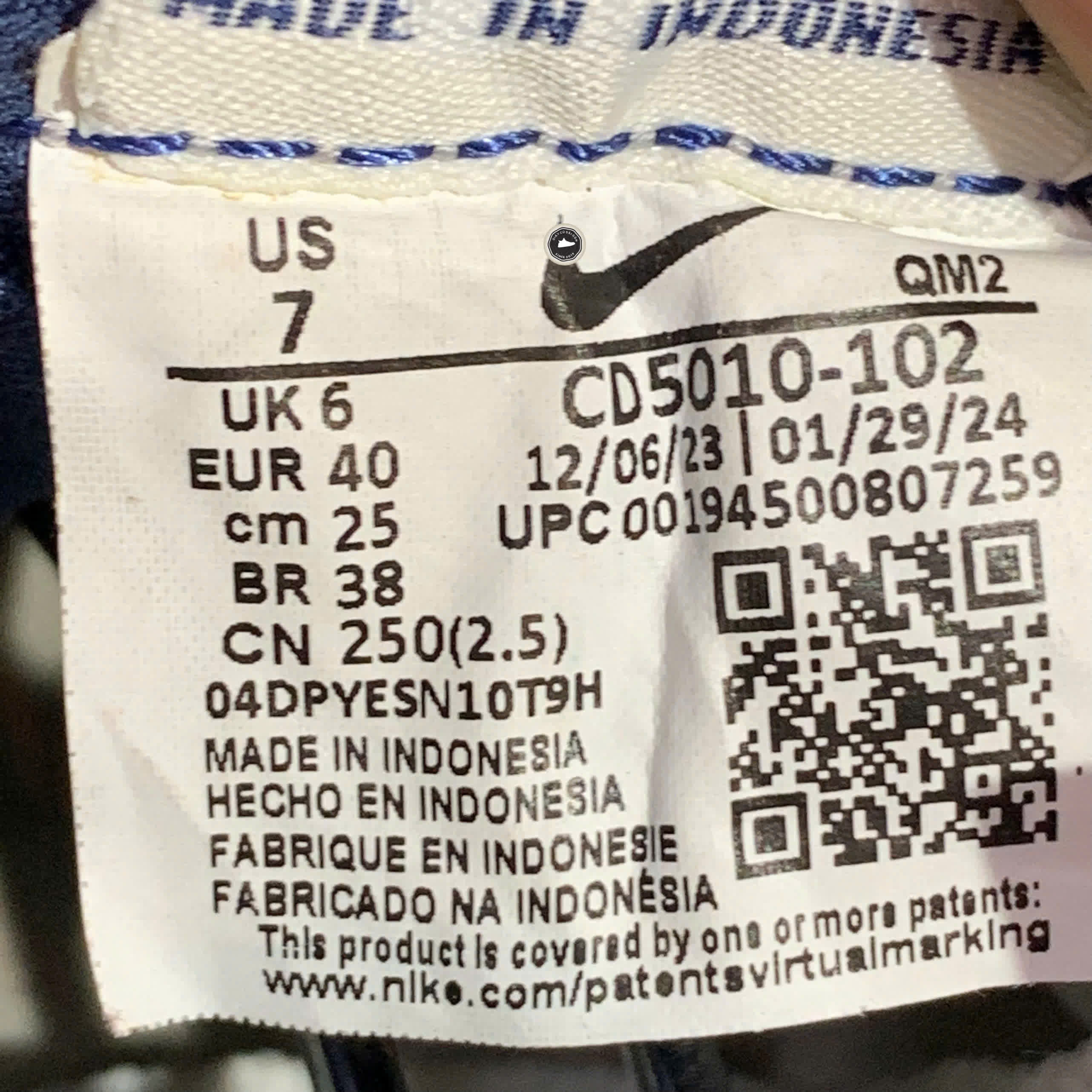 NIKE SB HERITAGE VULC SUMMIT WHITE NAVY GUM CD5010 102 SIZE 40 GIÀY 2HAND CHÍNH HÃNG PVN20594