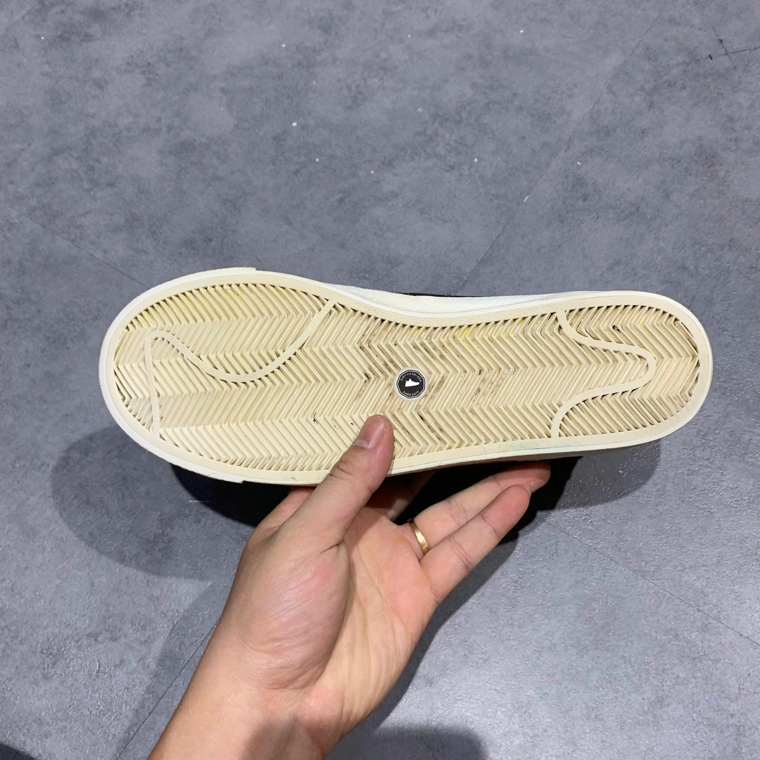 NIKE BLAZER LOW '77 JUMBO 'WHITE BLACK' DN2158-101 SIZE 40 GIÀY 2HAND CHÍNH HÃNG PVN20569