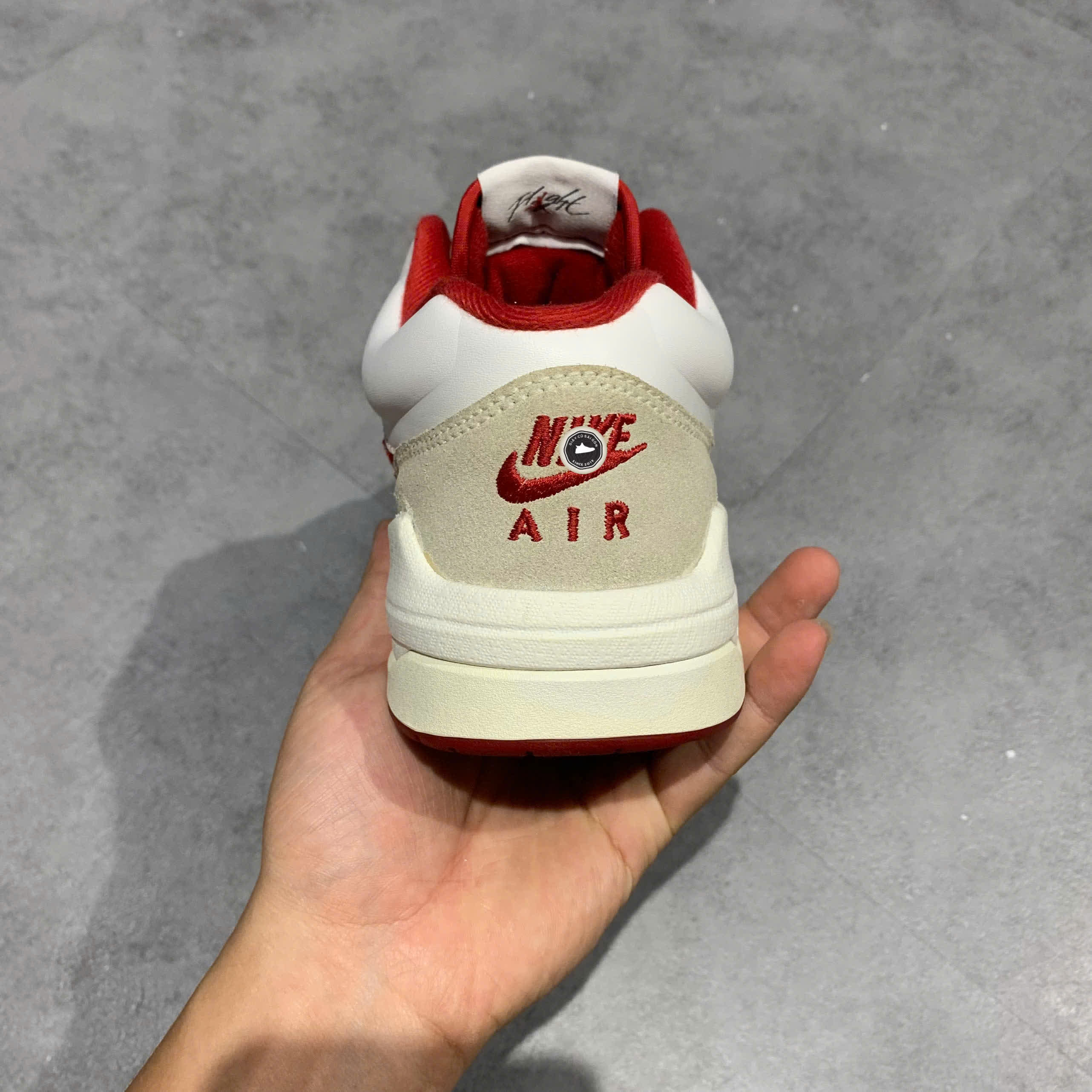 JORDAN STADIUM 90 WHITE VARSITY RED DX4397 106 SIZE 40.5 GIÀY 2HAND CHÍNH HÃNG  PVN20540