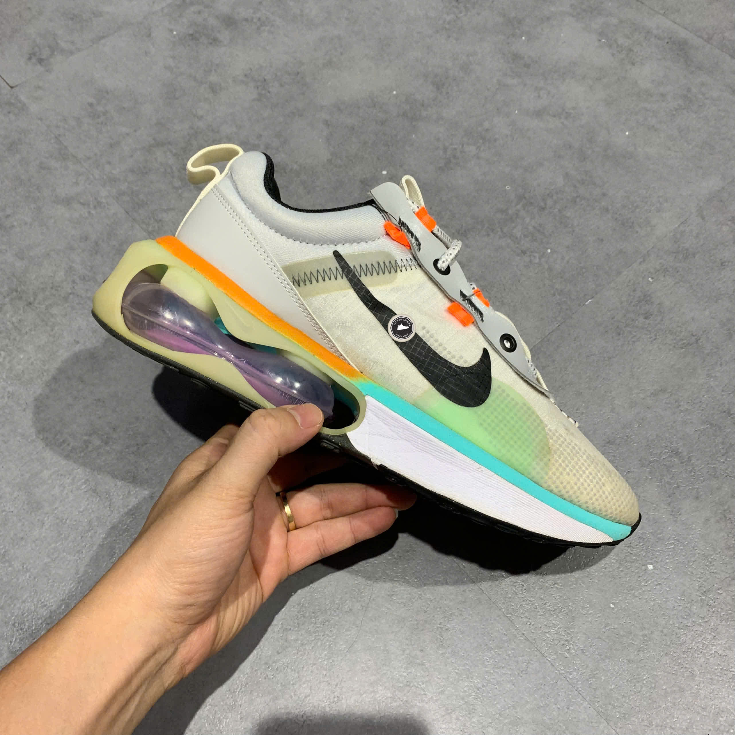 NIKE AIR MAX 2021 MATTE GREY MULTI DO2336 010 SIZE 40.5 GIÀY 2HAND CHÍNH HÃNG PVN20511