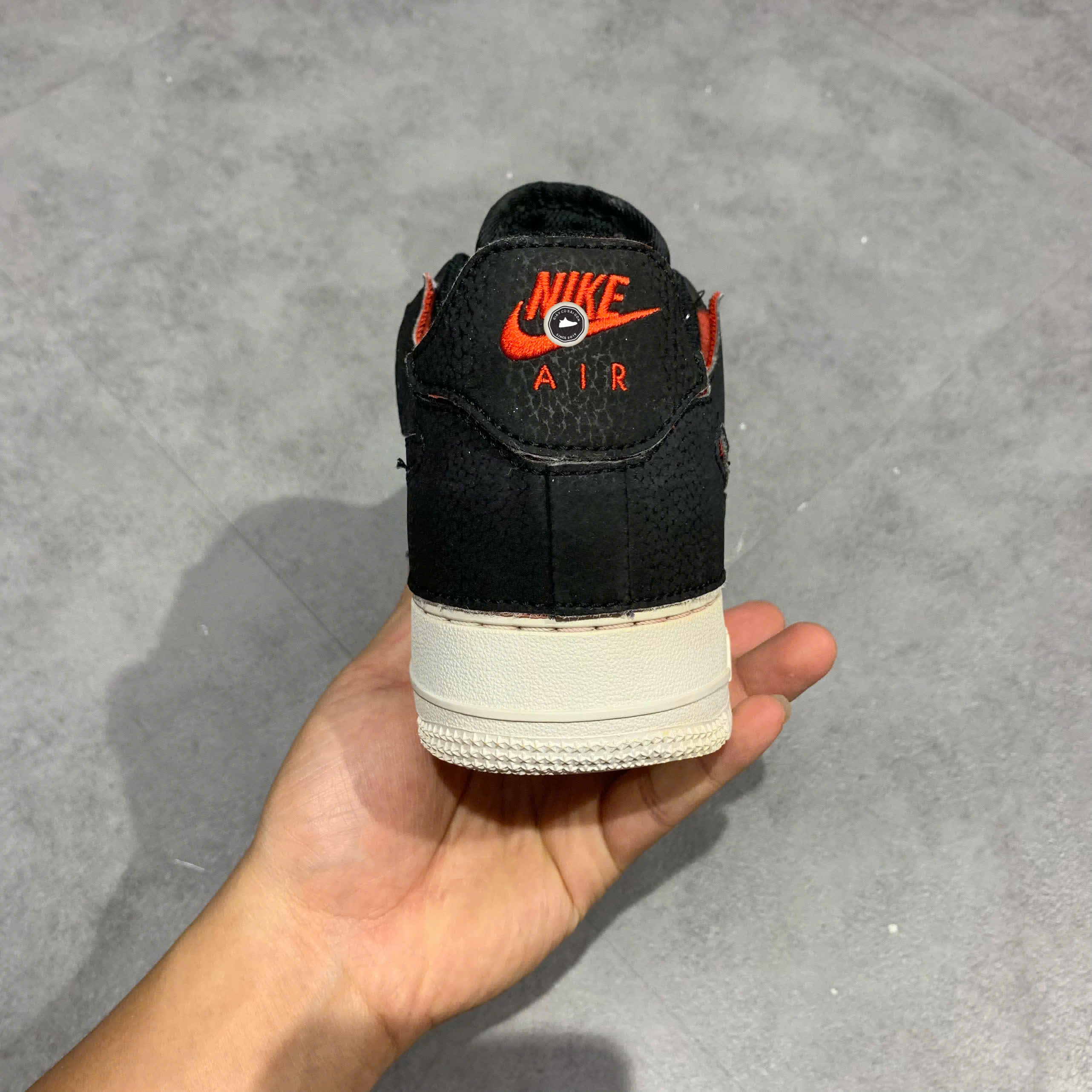 Nike Air Force 1/1 Low Black Chile Red DD2429 001 SIZE 40.5 GIÀY 2HAND CHÍNH HÃNG PVN20480