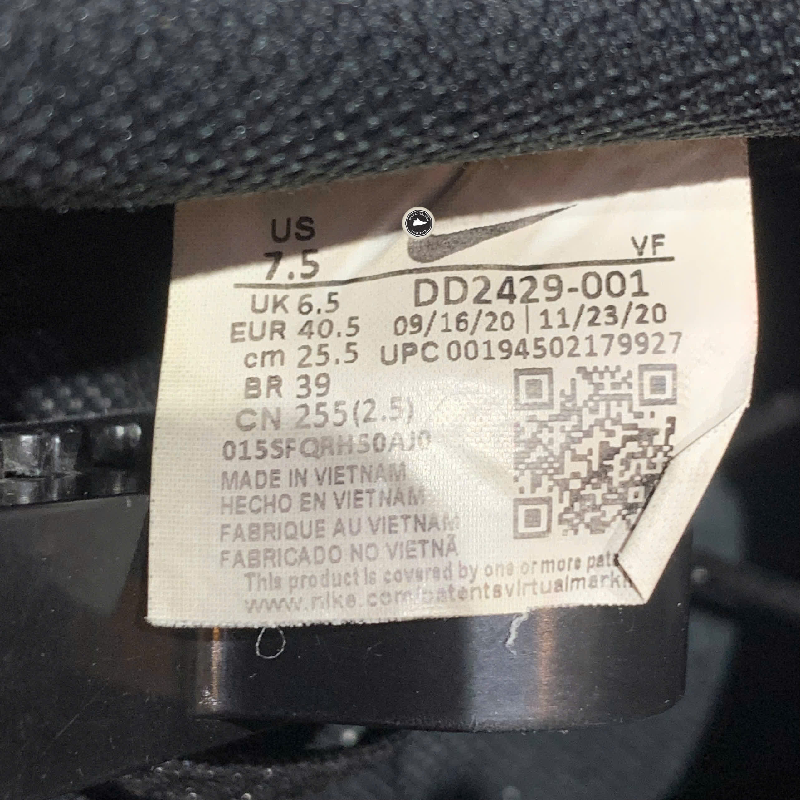 Nike Air Force 1/1 Low Black Chile Red DD2429 001 SIZE 40.5 GIÀY 2HAND CHÍNH HÃNG PVN20480