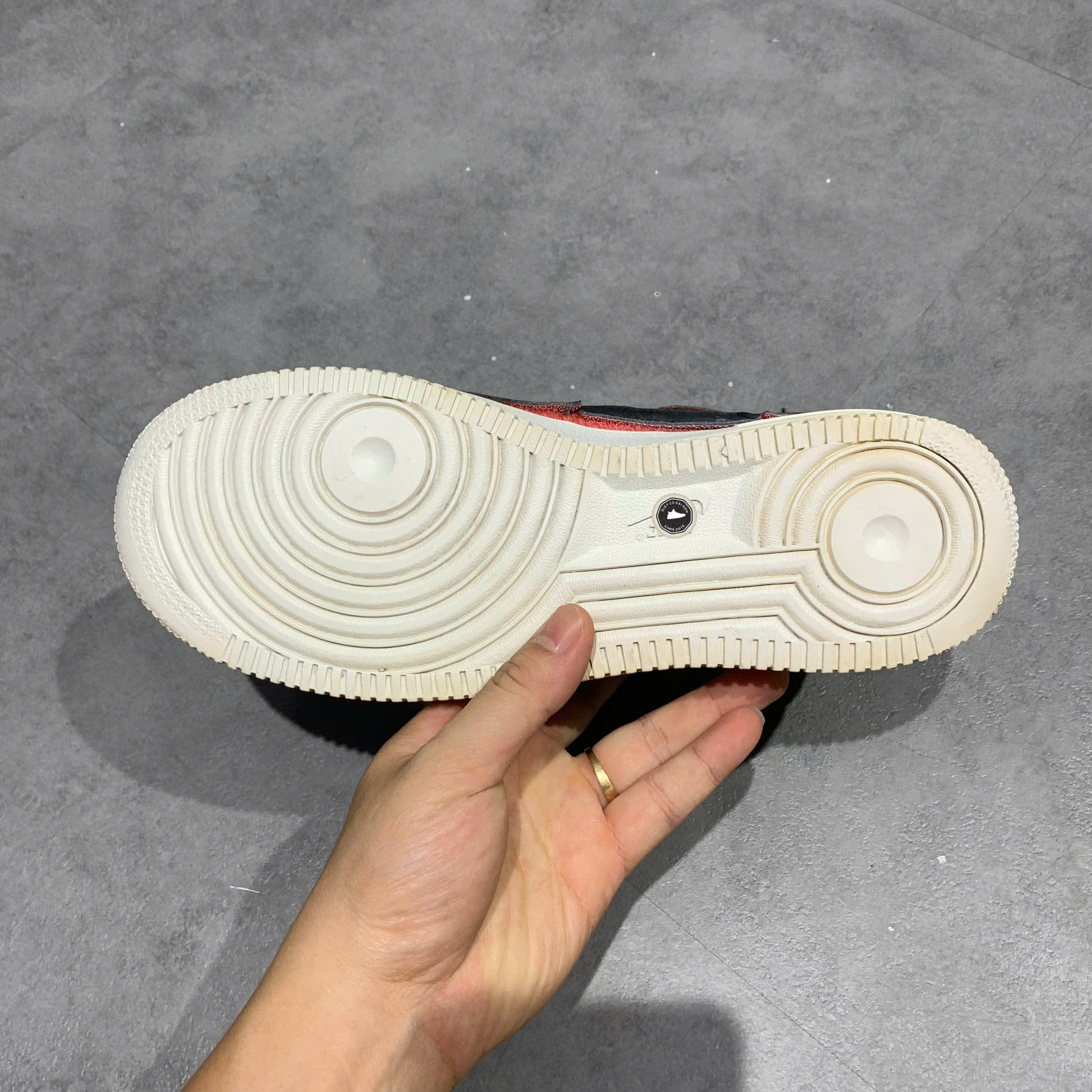 Nike Air Force 1/1 Low Black Chile Red DD2429 001 SIZE 40.5 GIÀY 2HAND CHÍNH HÃNG PVN20480