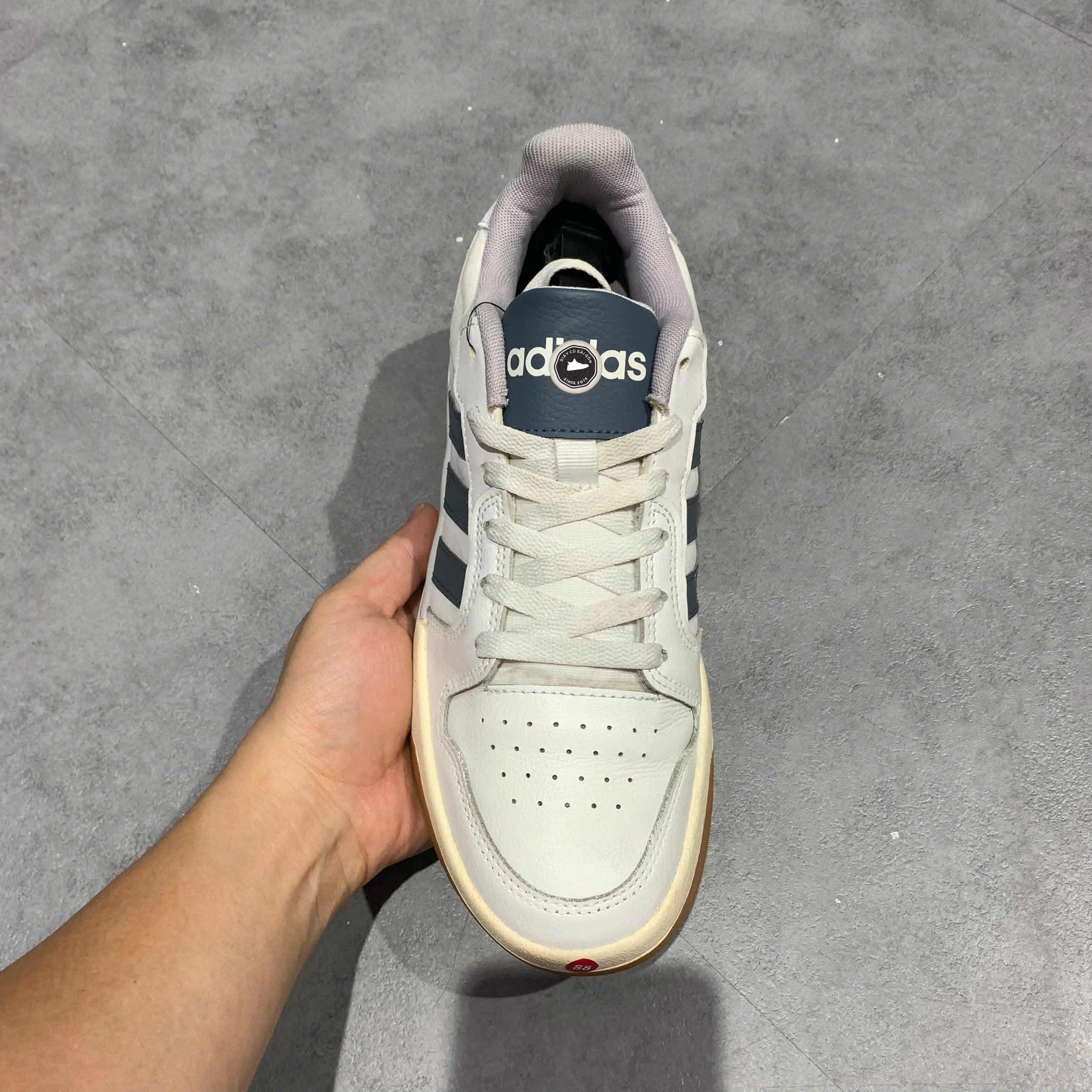 GIÀY adidas Entrap 'White Glory Grey' FW3463 SIZE 40 2/3 GIÀY 2HAND CHÍNH HÃNG PVN20378