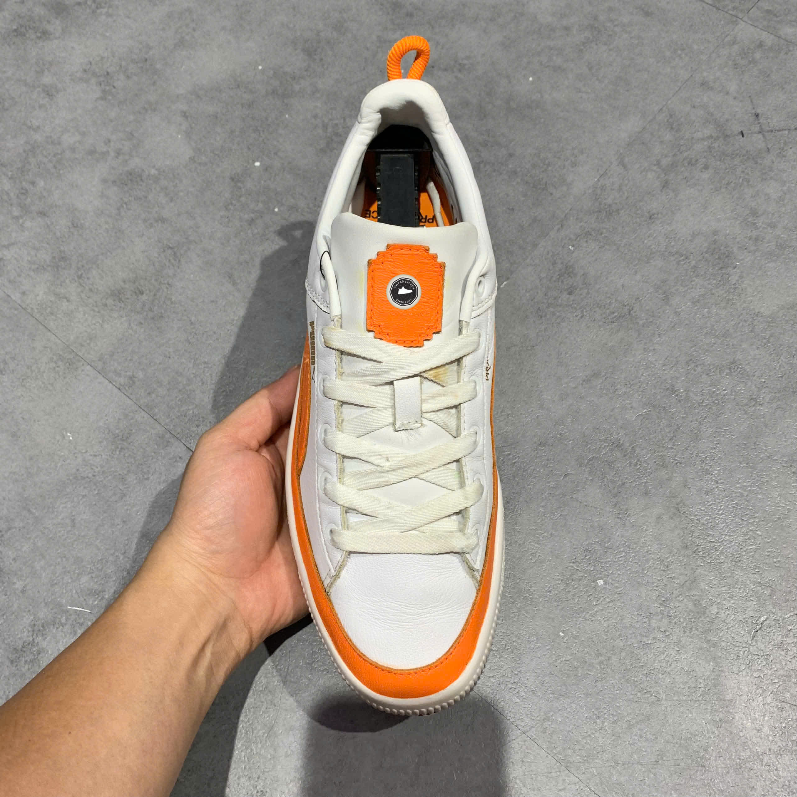 PUMA Pronounce x Basket Vintage 'Vibrant Orange' 381255 01 SIZE 40 GIÀY 2HAND CHÍNH HÃNG PVN20627