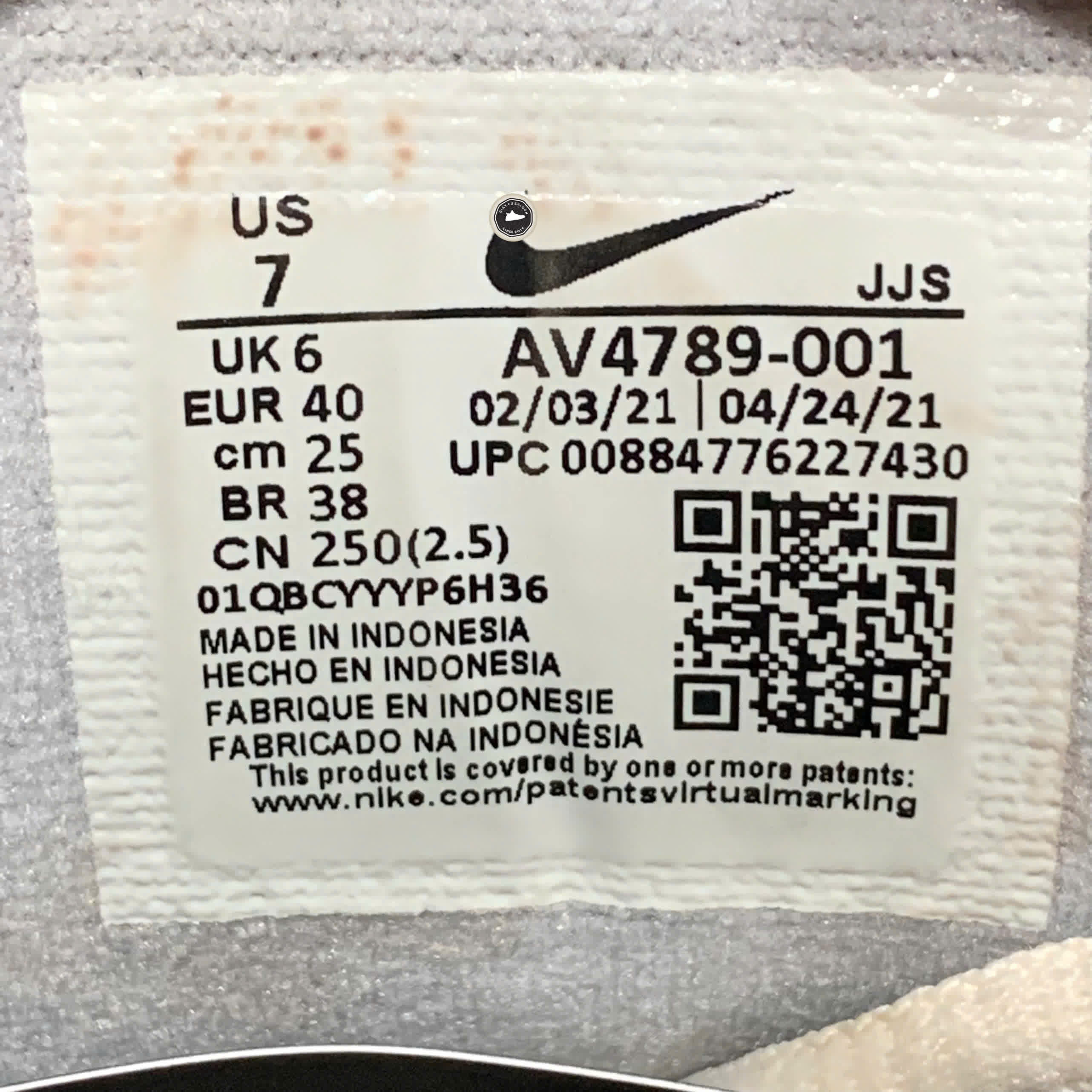 NIKE M2K TEKNO PHANTOM AV4789 001 SIZE 40 GIÀY 2HAND CHÍNH HÃNG  PVN20376