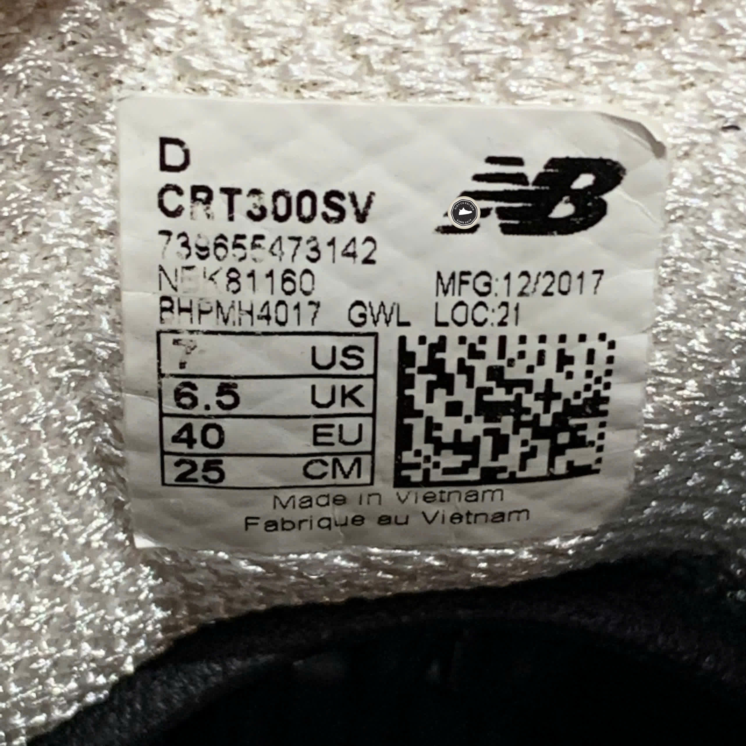 GIÀY NEW BALANCE CRT300 CRT300SV SIZE 40 GIÀY 2HAND CHÍNH HÃNG PVN20605