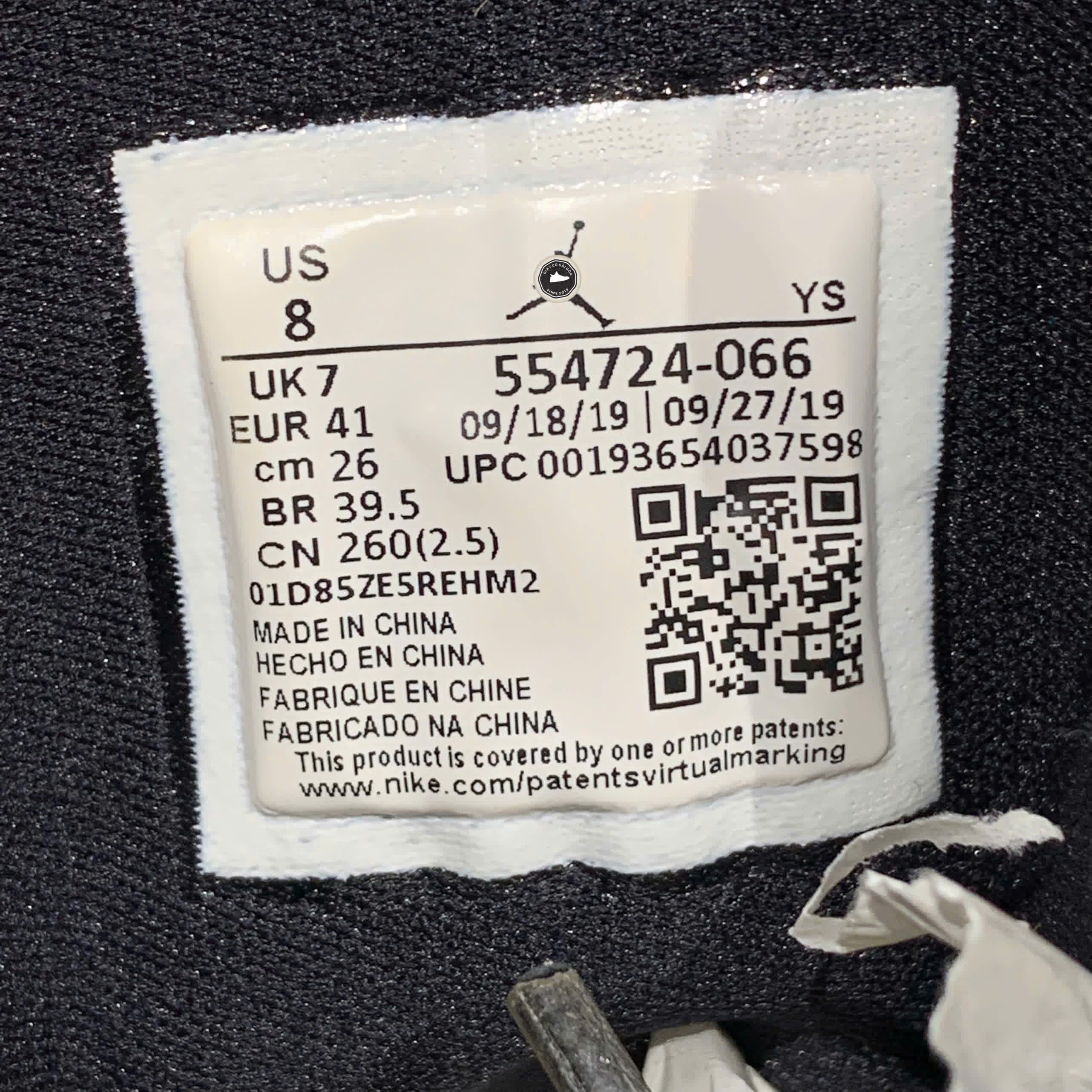 NIKE AIR JORDAN 1 MID 'BRED TOE' 554724 066 SIZE 41 GIÀY 2HAND CHÍNH HÃNG PVN20645