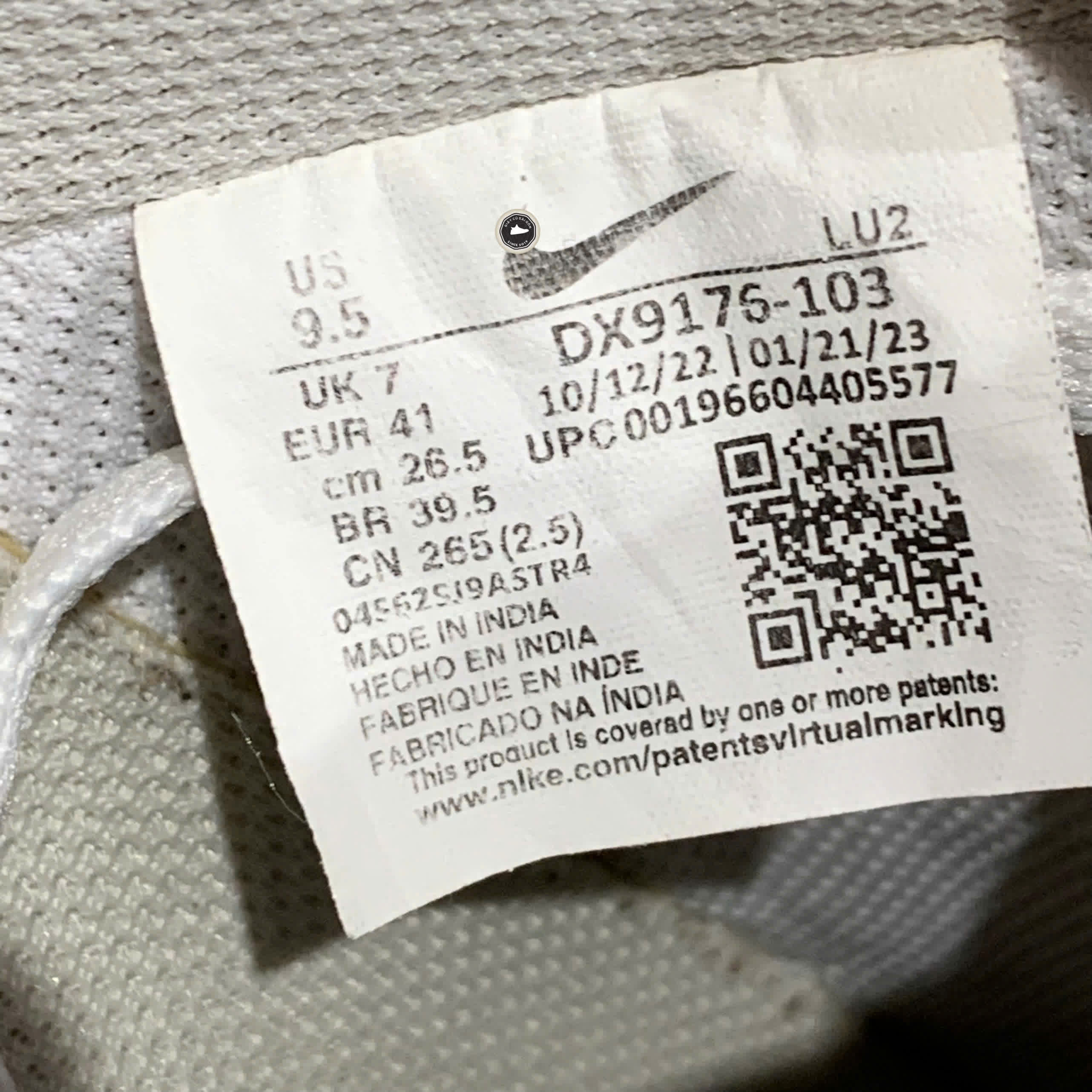 NIKE WMNS GAMMA FORCE 'WHITE PHANTOM' DX9176-103 SIZE 41 GIÀY 2HAND CHÍNH HÃNG  PVN20604