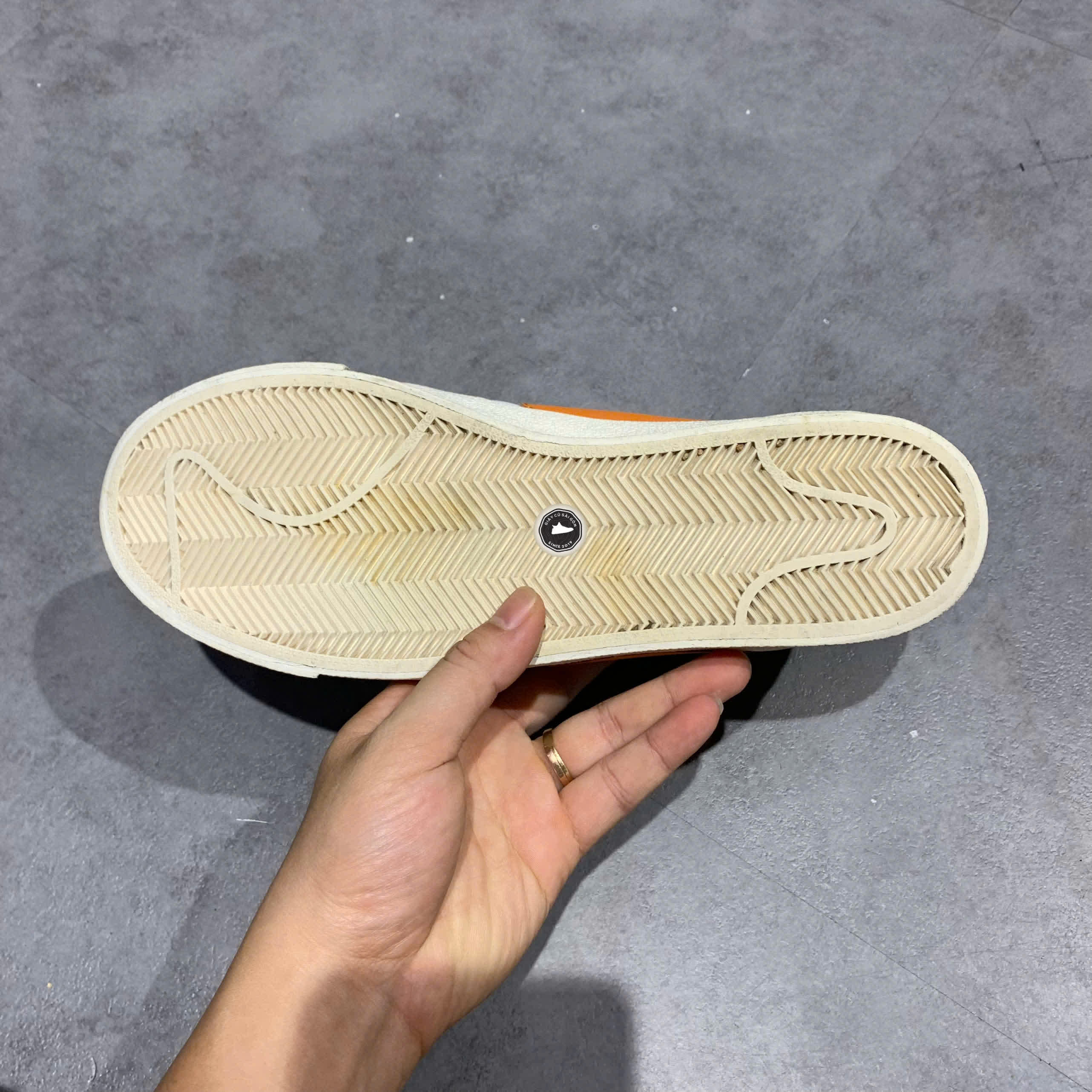 Nike Blazer Low '77 Jumbo 'White Alpha Orange' DN2158-100 SIZE 41 GIÀY 2HAND CHÍNH HÃNG PVN20529